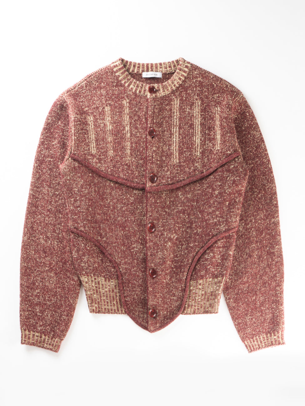 Juntae Kim - Corset-Seamed Knit Cardigan product image 7 | TRAB K-Fashion Australia