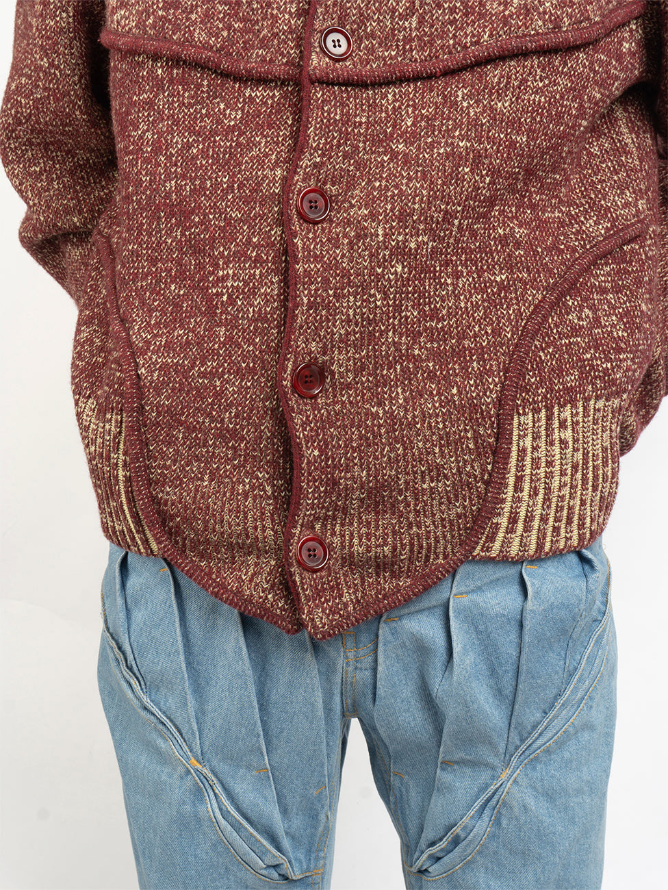 Juntae Kim - Corset-Seamed Knit Cardigan product image 6 | TRAB K-Fashion Australia