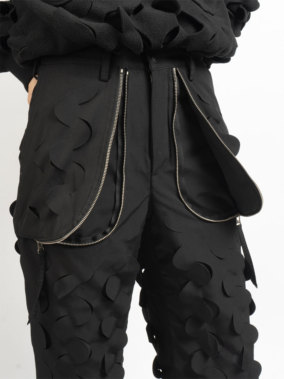 Juntae Kim - Laser-Slashed Padding Trousers product image 3 | TRAB K-Fashion Australia