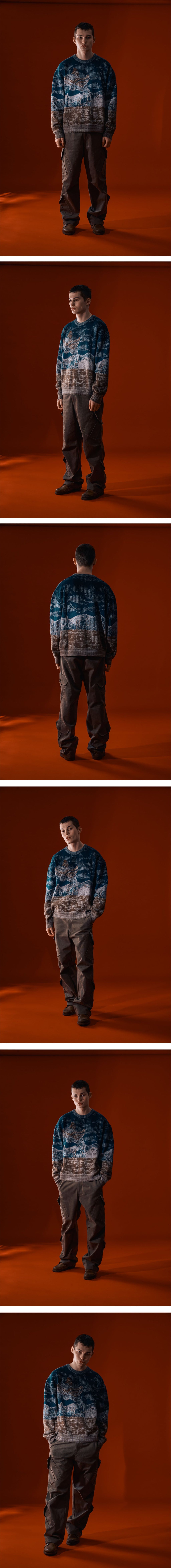Ioedle - Night Guide Jacquard Knit (Navy) product image 11 | TRAB K-Fashion Australia