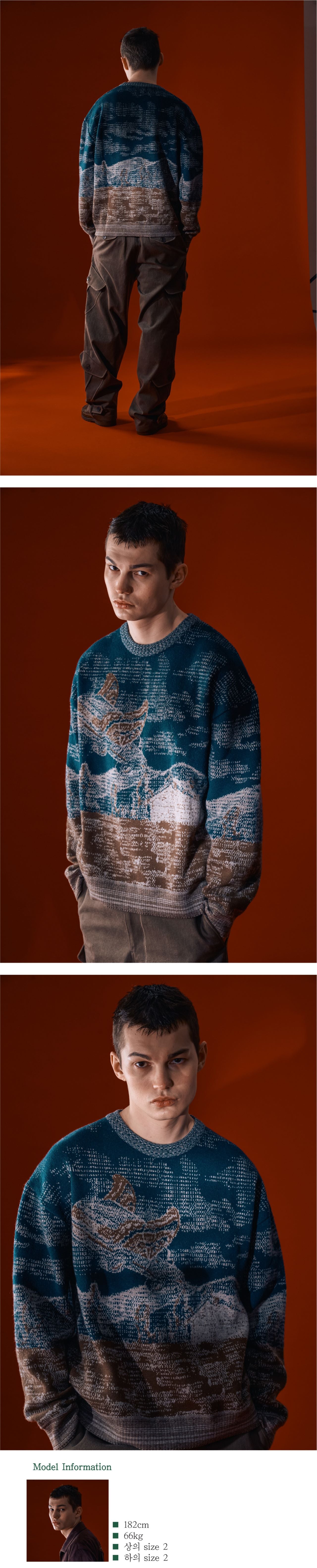 Ioedle - Night Guide Jacquard Knit (Navy) product image 12 | TRAB K-Fashion Australia