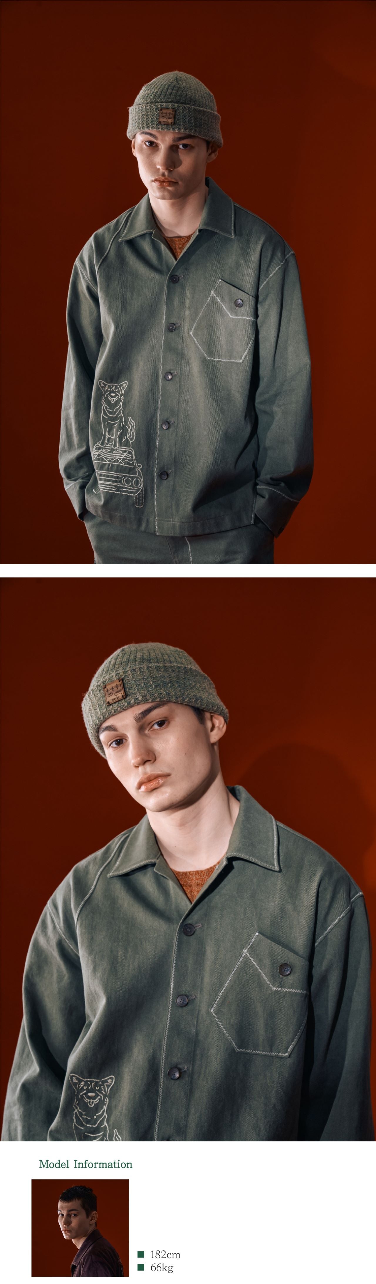 Ioedle - Flowing Scenery Short Beanie (Green) product image 8 | TRAB K-Fashion Australia