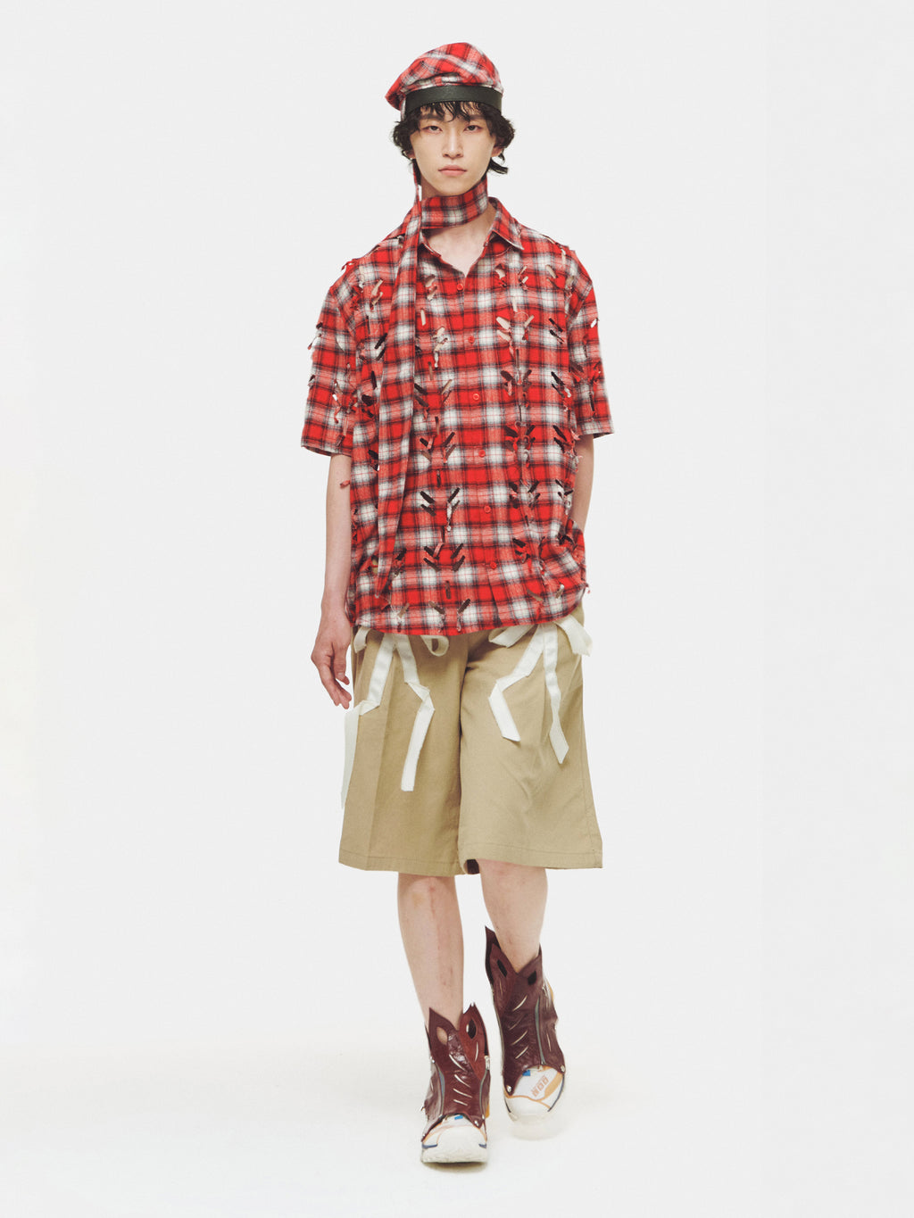 Juntae Kim - Scarf Tie-Neck Beret product image 3 | TRAB K-Fashion Australia