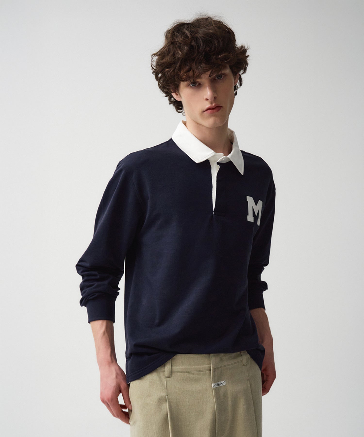 Marithe & Francois Girbaud - Rugby Sweatshirt (Navy) product image 1 | TRAB K-Fashion Australia