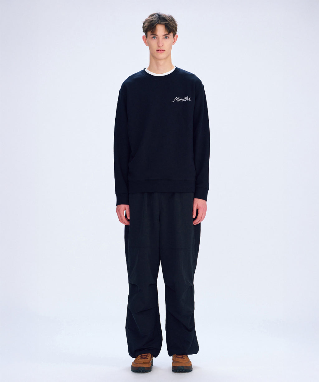 Marithe & Francois Girbaud - Rope Logo Sweatshirt (Black) product image 2 | TRAB K-Fashion Australia