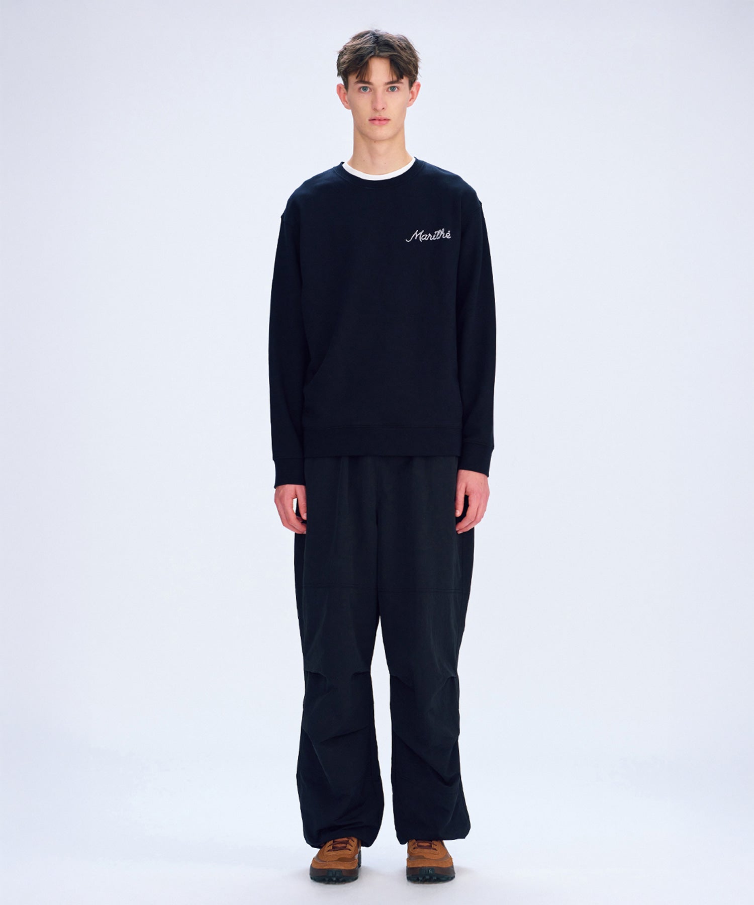Marithe & Francois Girbaud - Rope Logo Sweatshirt (Black) product image 2 | TRAB K-Fashion Australia