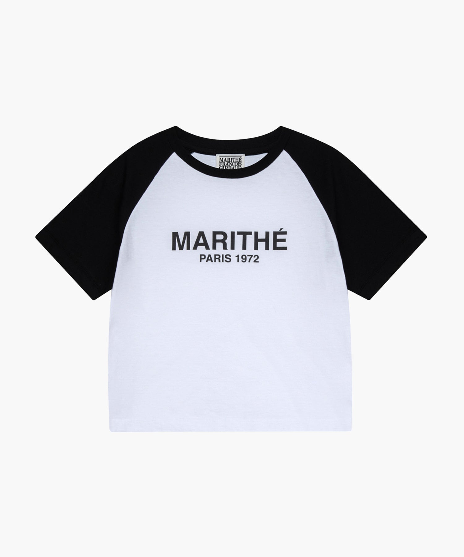 Marithe & Francois Girbaud - Raglan Regular Logo Tee (Black) product image 1 | TRAB K-Fashion Australia