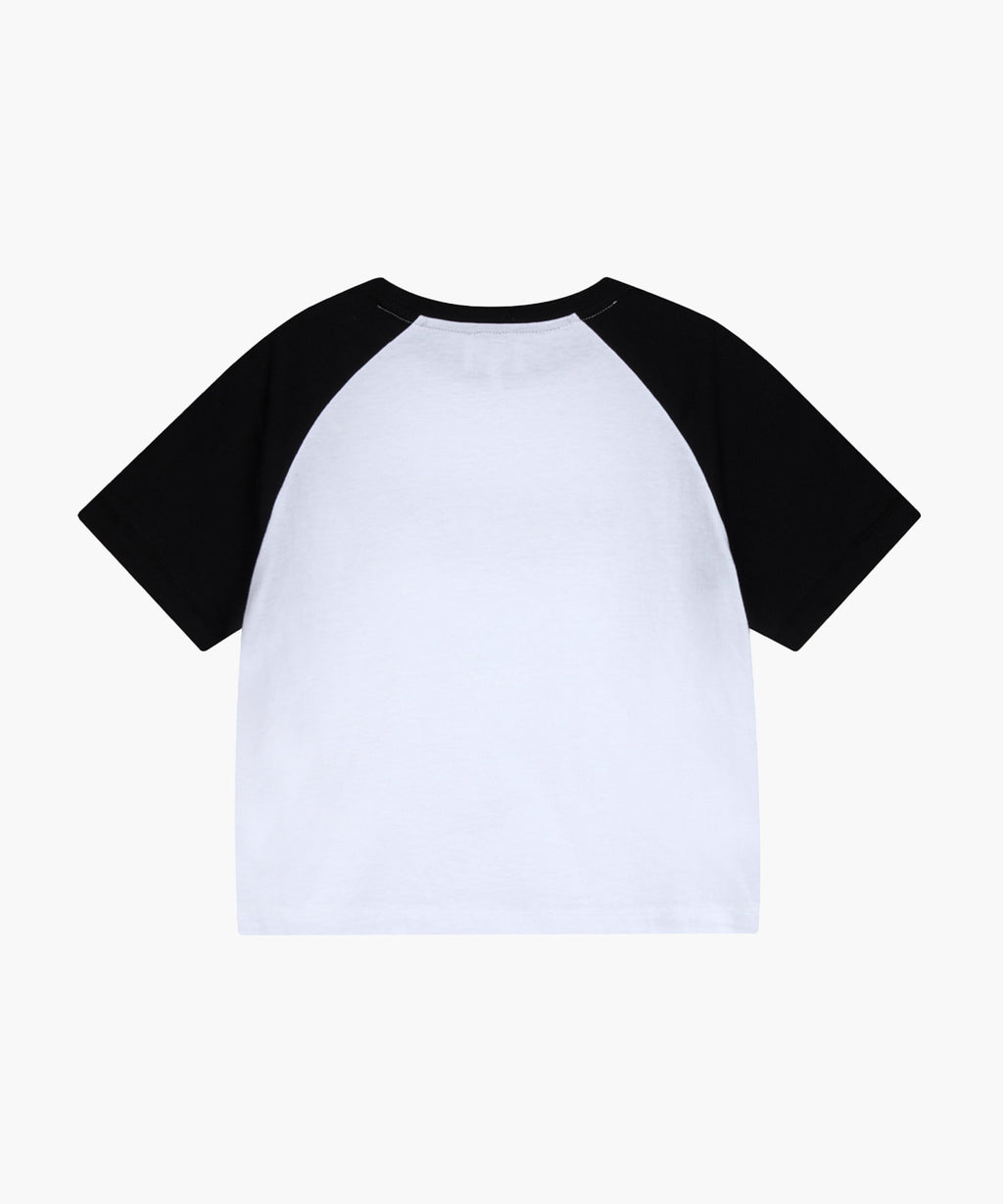 Marithe & Francois Girbaud - Raglan Regular Logo Tee (Black) product image 2 | TRAB K-Fashion Australia