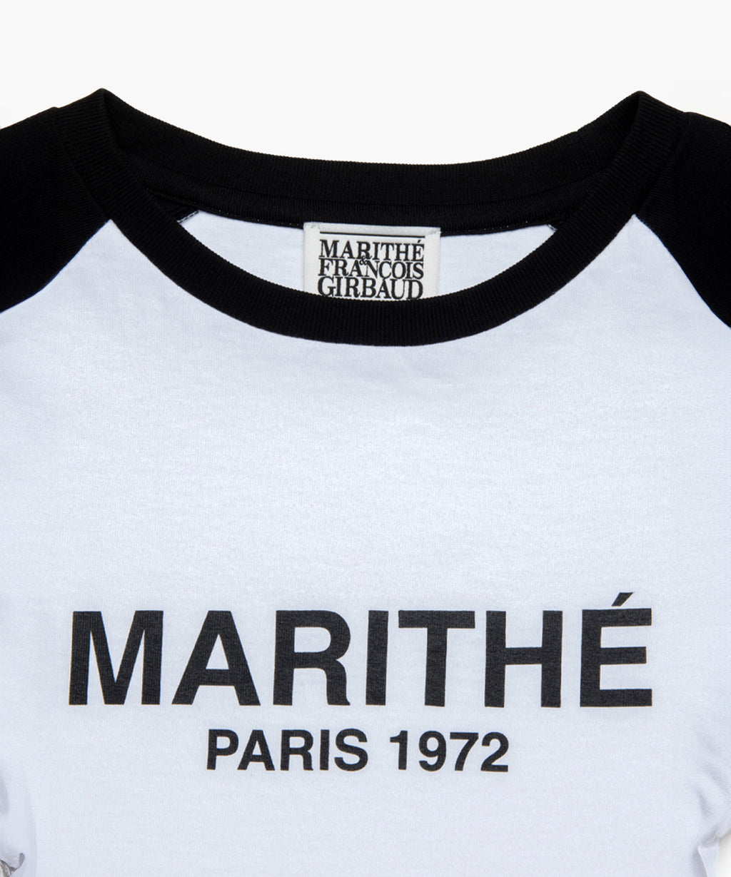 Marithe & Francois Girbaud - Raglan Regular Logo Tee (Black) product image 3 | TRAB K-Fashion Australia