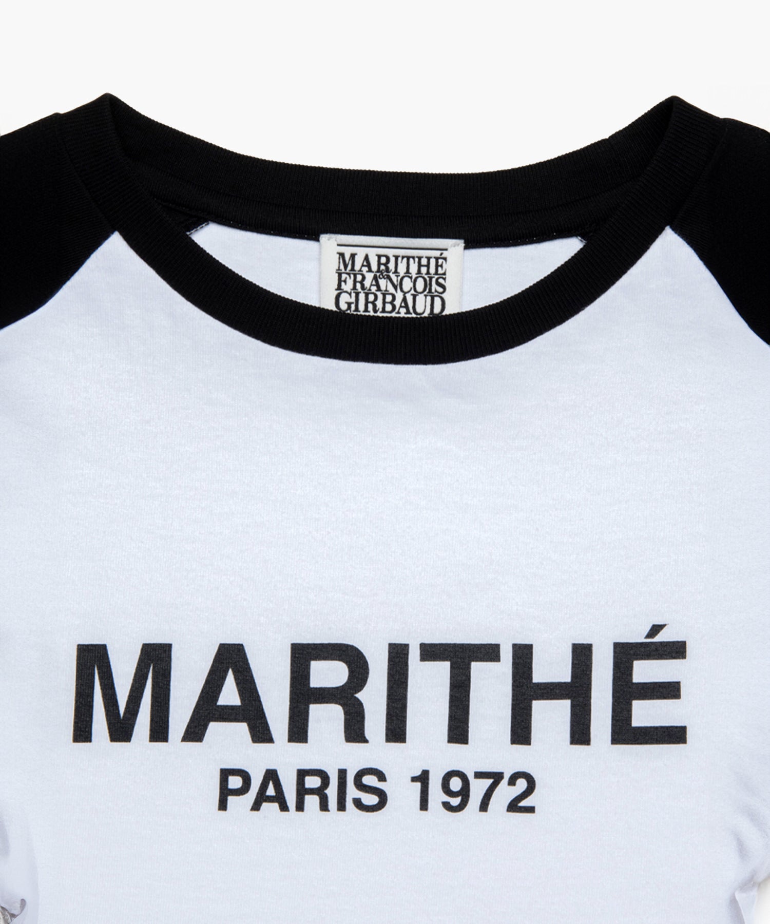 Marithe & Francois Girbaud - Raglan Regular Logo Tee (Black) product image 3 | TRAB K-Fashion Australia
