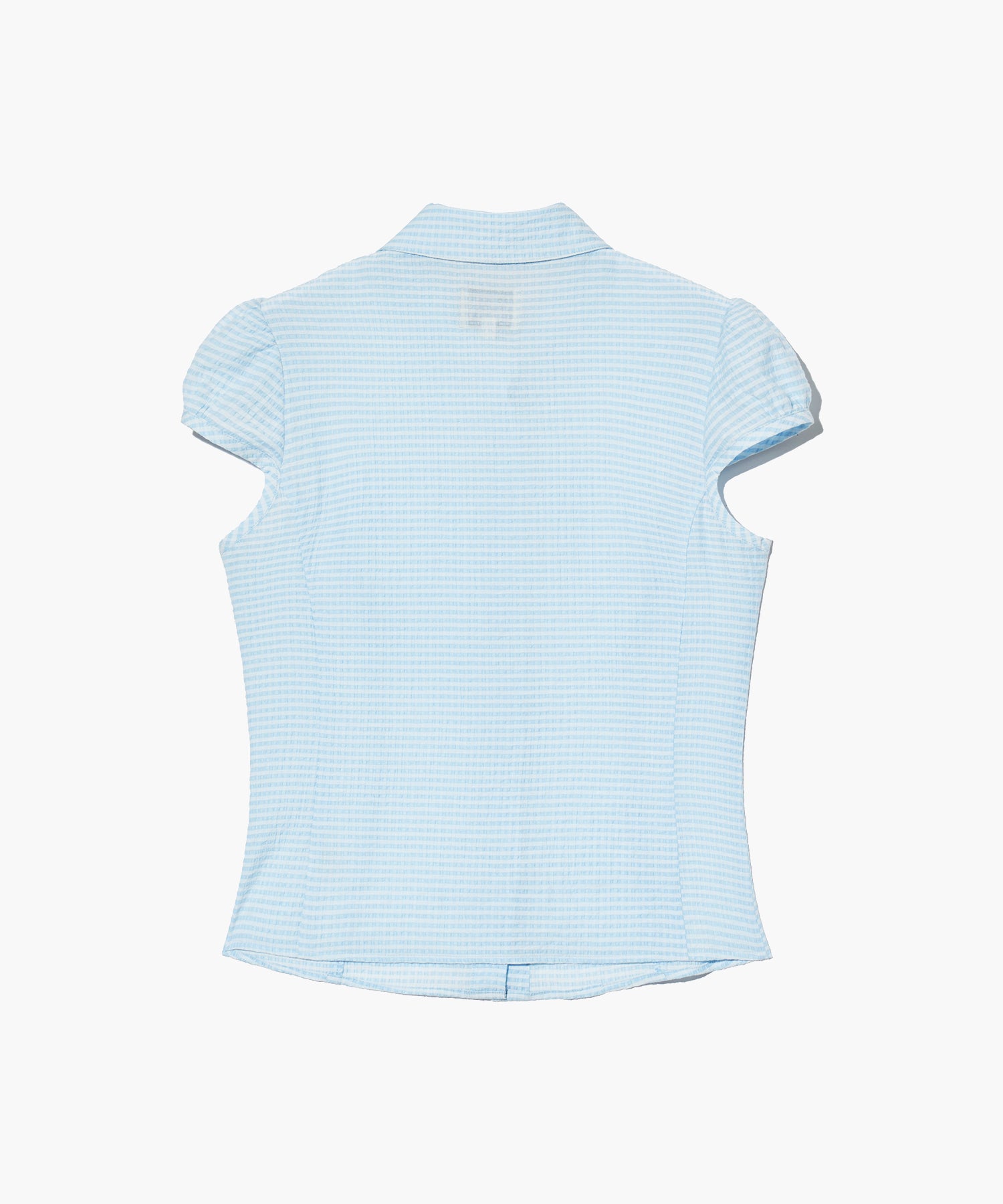 Marithe & Francois Girbaud - Circle Logo Cap Sleeve Shirt (Blue) product image 7 | TRAB K-Fashion Australia