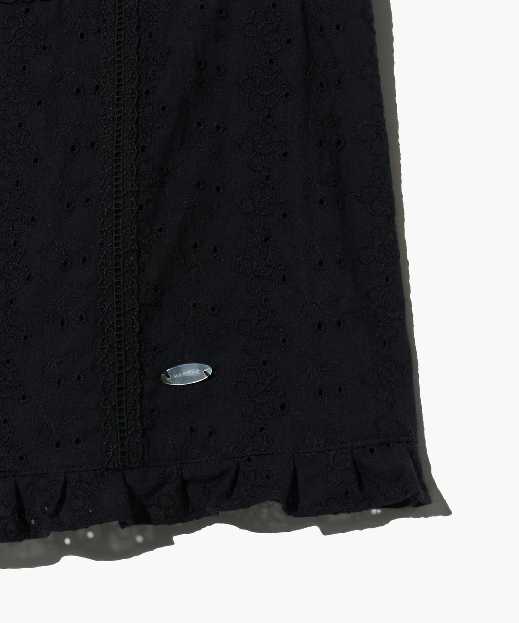Marithe & Francois Girbaud - Puff Sleeve Lace Shirt (Black) product image 11 | TRAB K-Fashion Australia