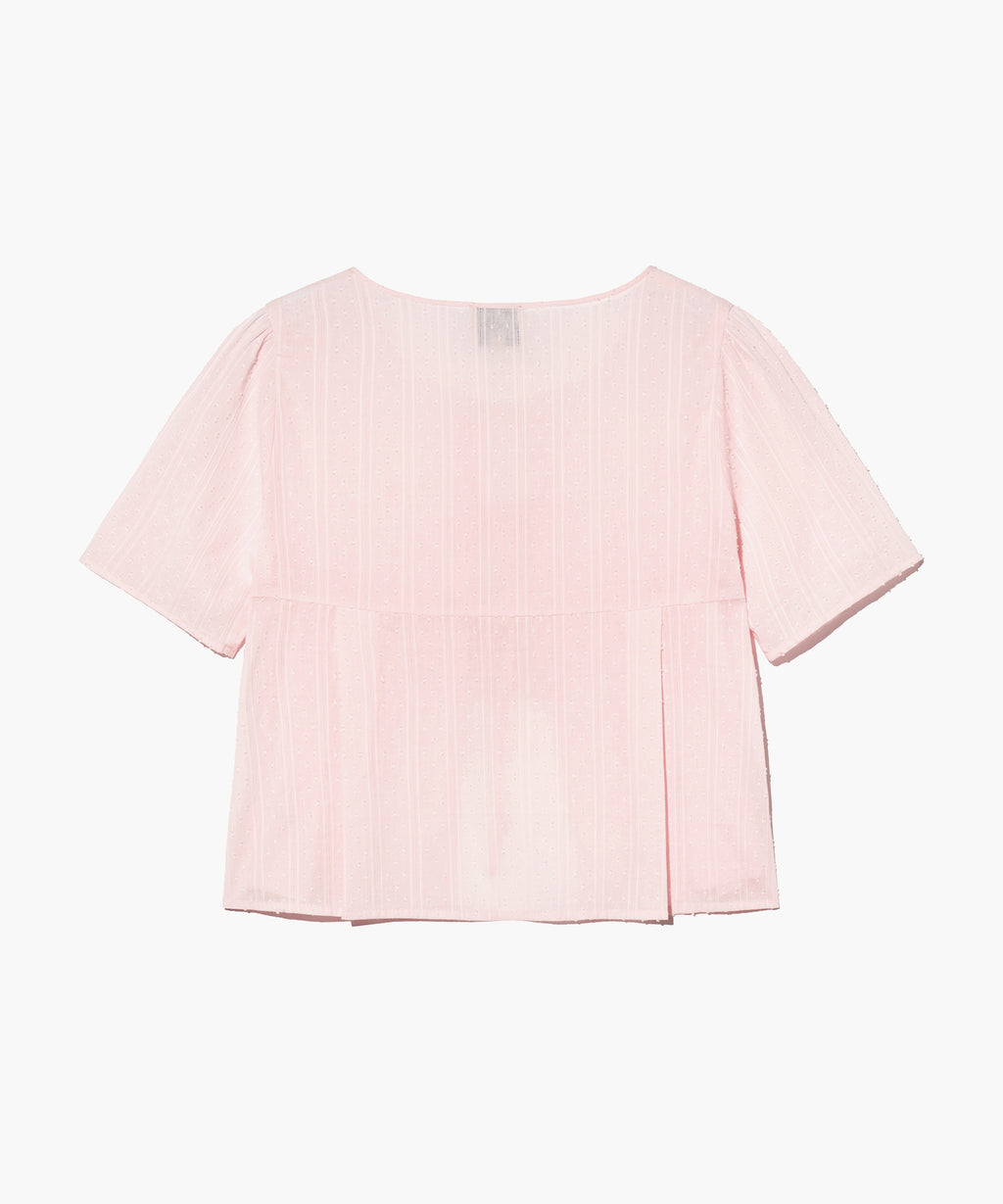 Marithe & Francois Girbaud - Round Neck Ribbon Shirt (Pink) product image 8 | TRAB K-Fashion Australia