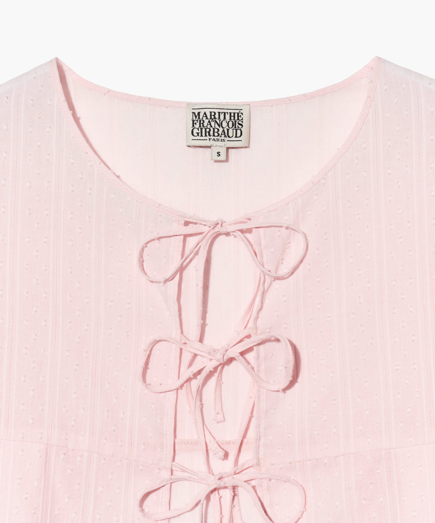 Marithe & Francois Girbaud - Round Neck Ribbon Shirt (Pink) product image 9 | TRAB K-Fashion Australia