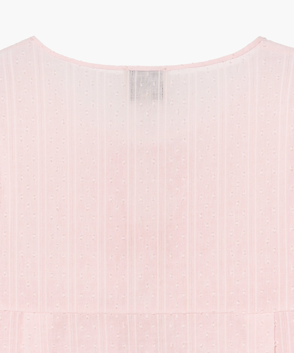 Marithe & Francois Girbaud - Round Neck Ribbon Shirt (Pink) product image 10 | TRAB K-Fashion Australia