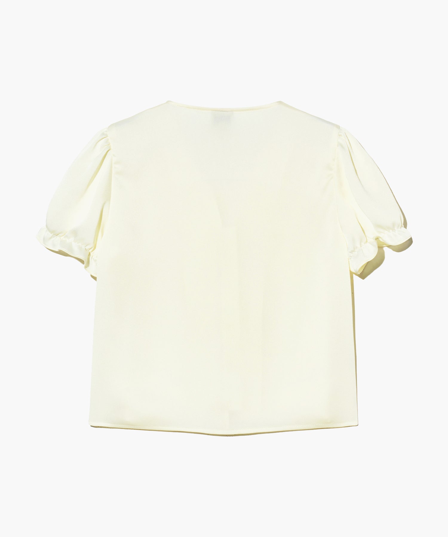 Marithe & Francois Girbaud - Half Sleeve Satin Blouse (Ivory) product image 8 | TRAB K-Fashion Australia