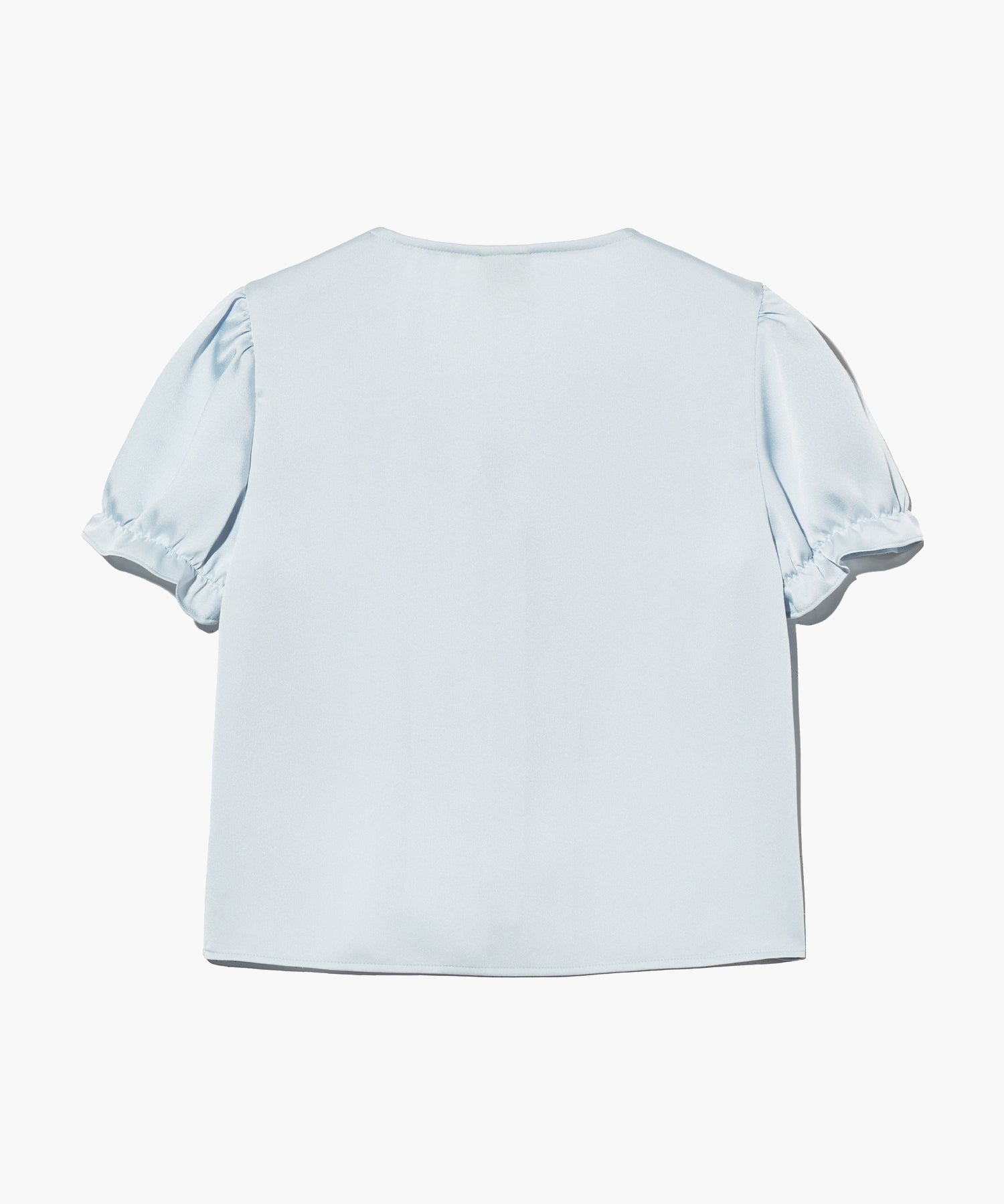 Marithe & Francois Girbaud - Half Sleeve Satin Blouse (Light Blue) product image 8 | TRAB K-Fashion Australia
