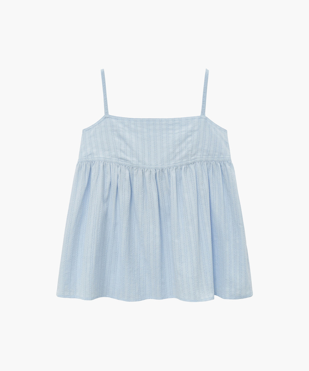 Marithe & Francois Girbaud - Camisole Volume Blouse (Blue) product image 1 | TRAB K-Fashion Australia