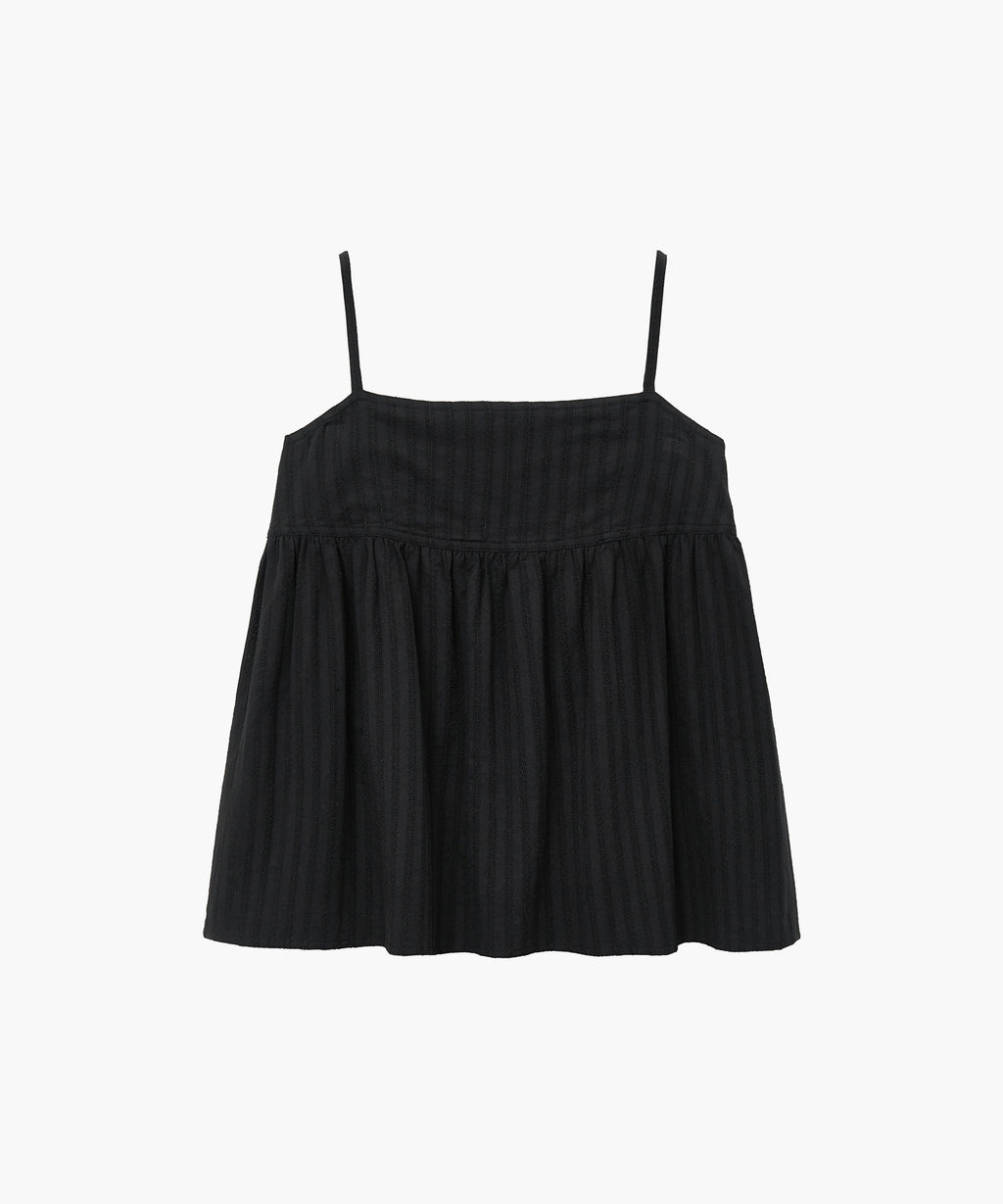 Marithe & Francois Girbaud - Camisole Volume Blouse (Black) product image 1 | TRAB K-Fashion Australia