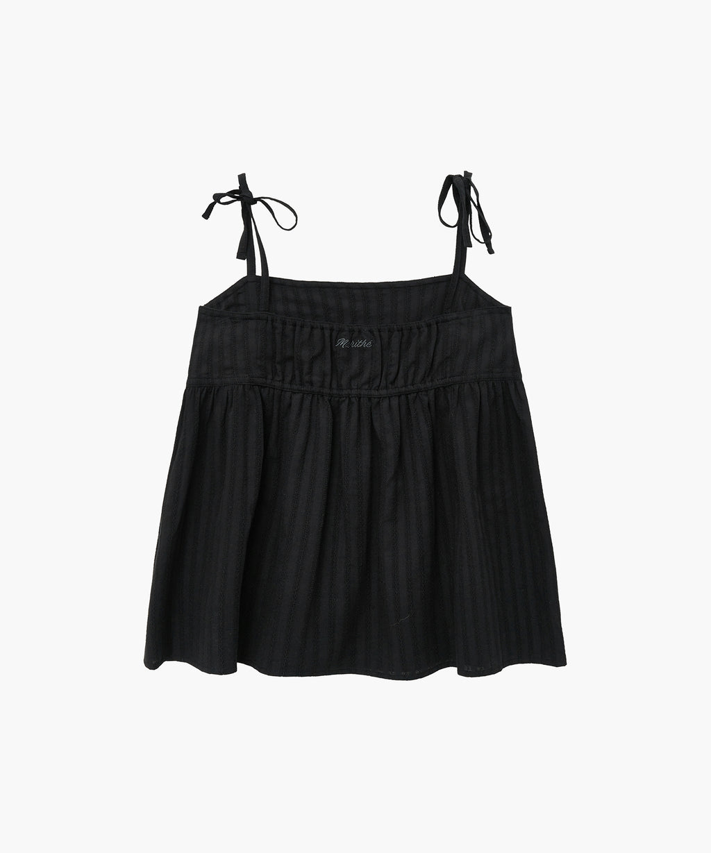 Marithe & Francois Girbaud - Camisole Volume Blouse (Black) product image 2 | TRAB K-Fashion Australia