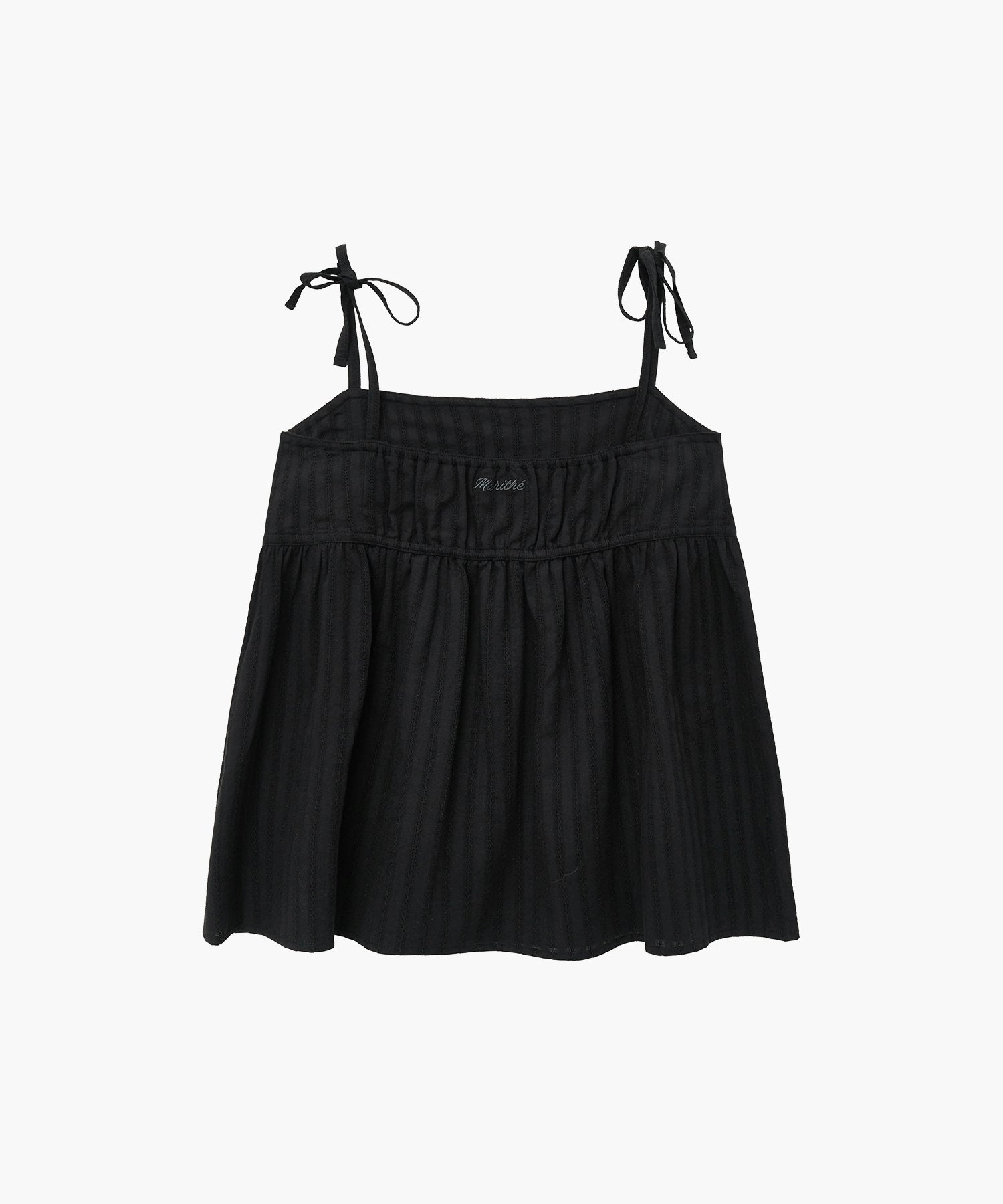 Marithe & Francois Girbaud - Camisole Volume Blouse (Black) product image 2 | TRAB K-Fashion Australia