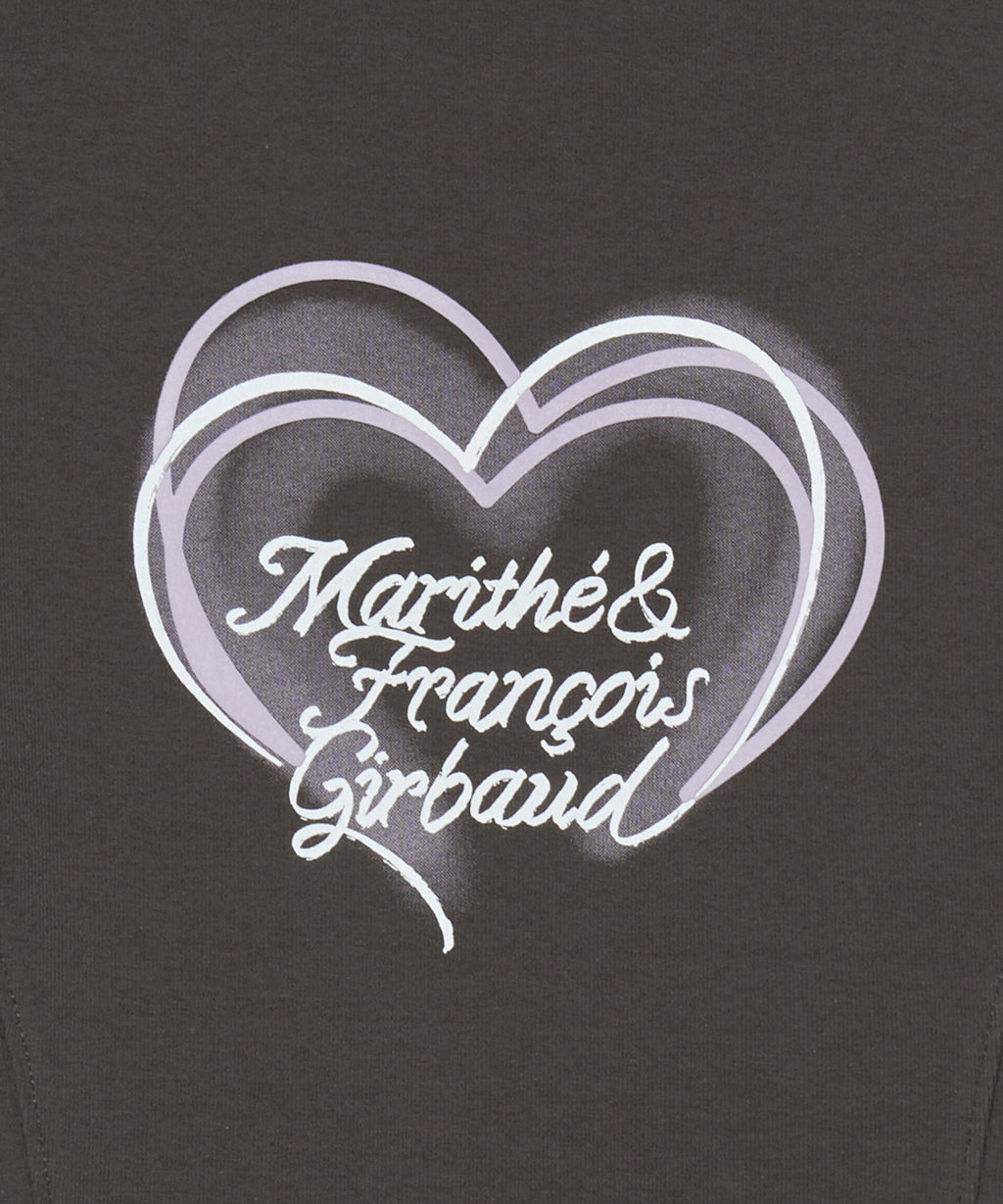 Marithe & Francois Girbaud - Heart Lettering Logo Cap Sleeve Tee (Charcoal) product image 11 | TRAB K-Fashion Australia