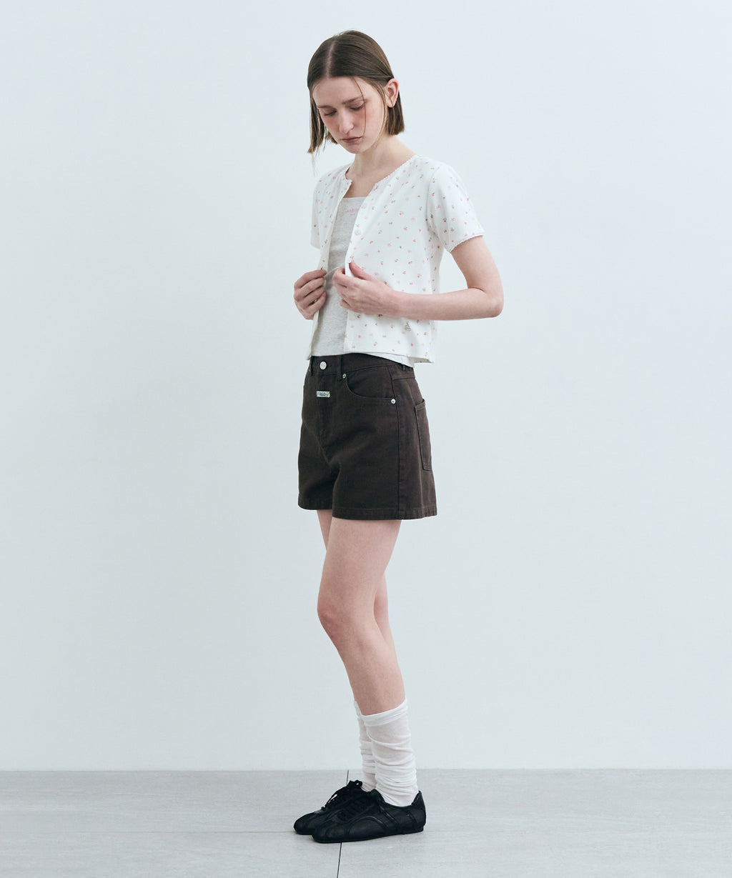 Marithe & Francois Girbaud - Flower Cardigan Tee (White) product image 4 | TRAB K-Fashion Australia