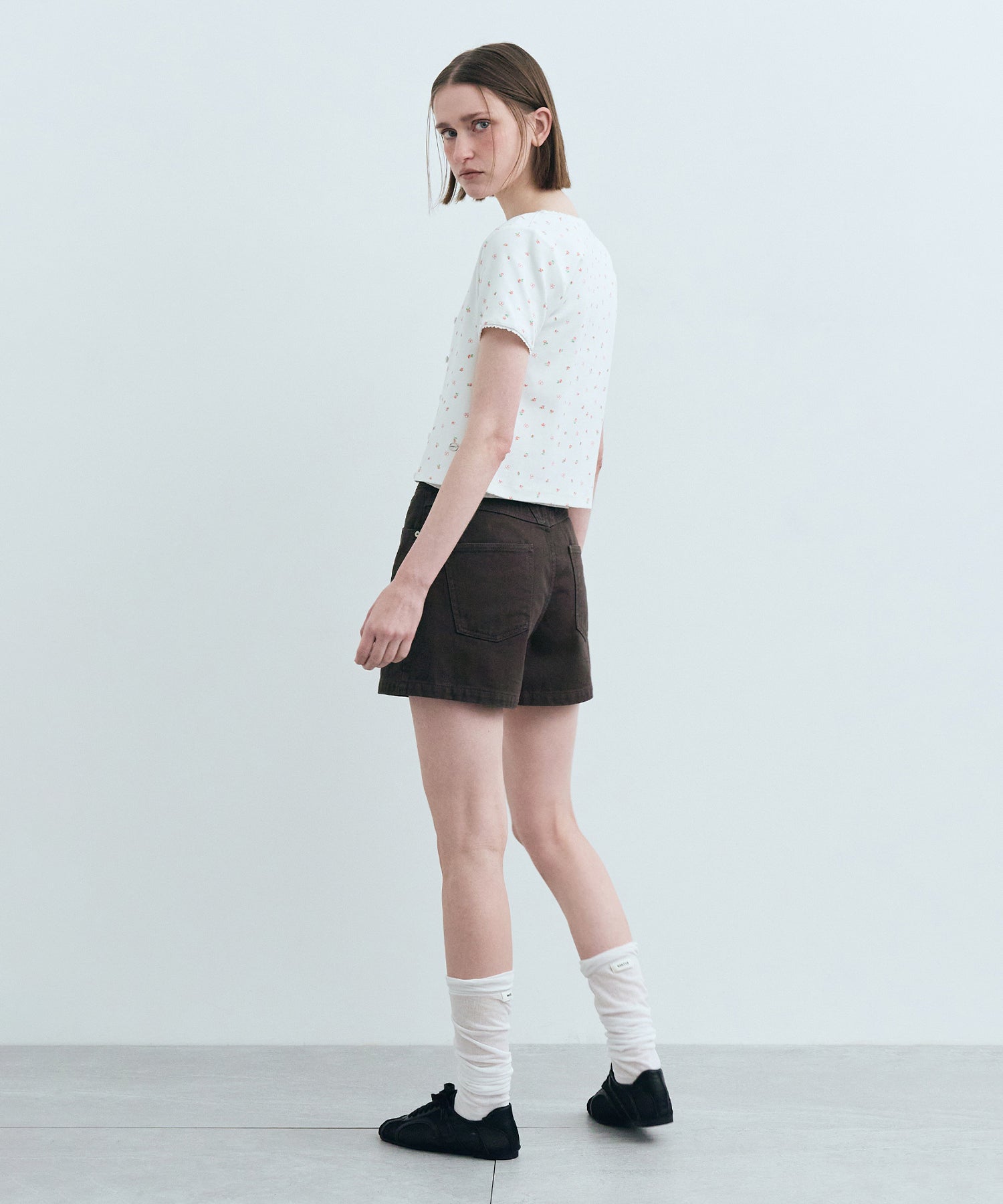 Marithe & Francois Girbaud - Flower Cardigan Tee (White) product image 5 | TRAB K-Fashion Australia