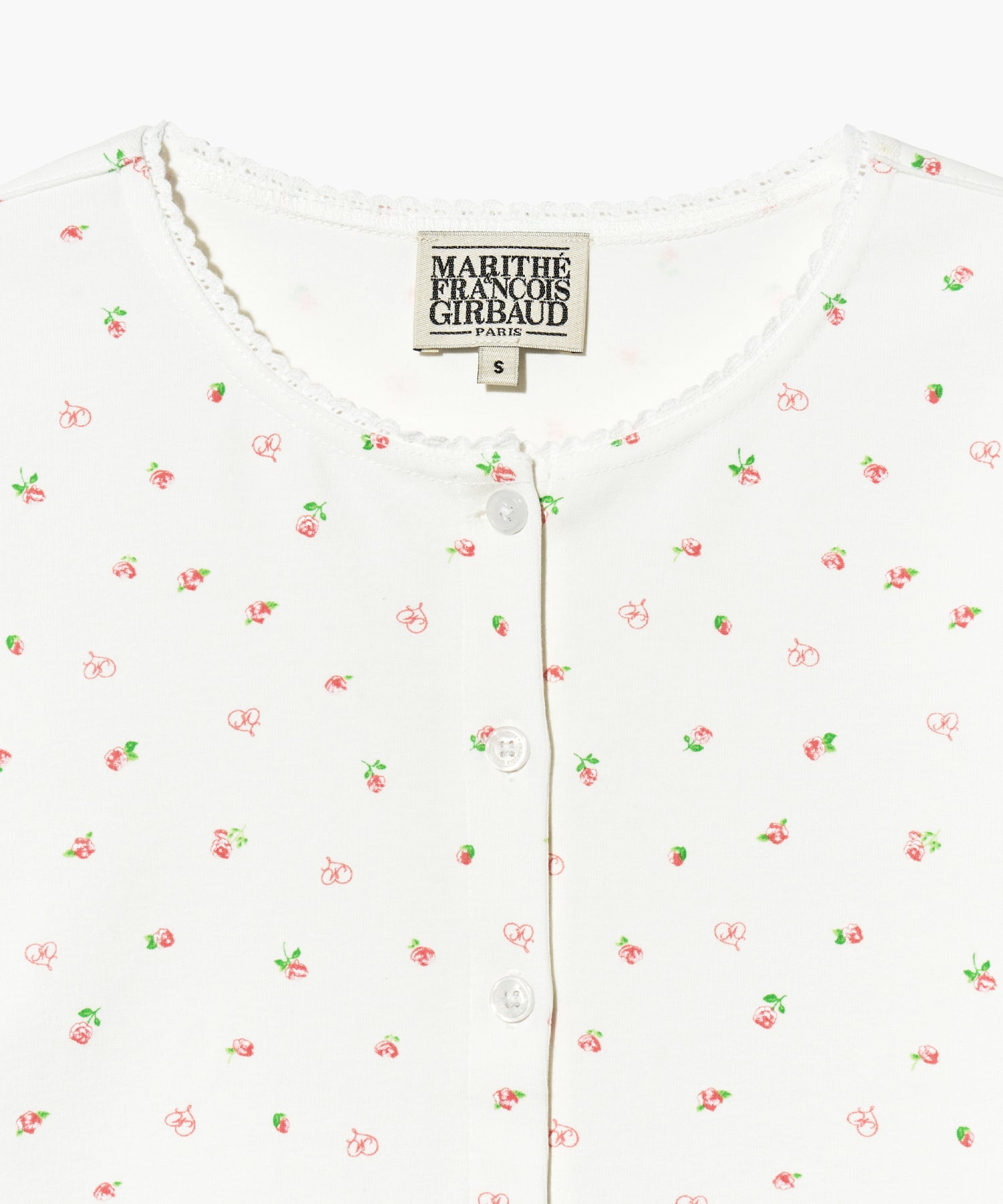 Marithe & Francois Girbaud - Flower Cardigan Tee (White) product image 8 | TRAB K-Fashion Australia