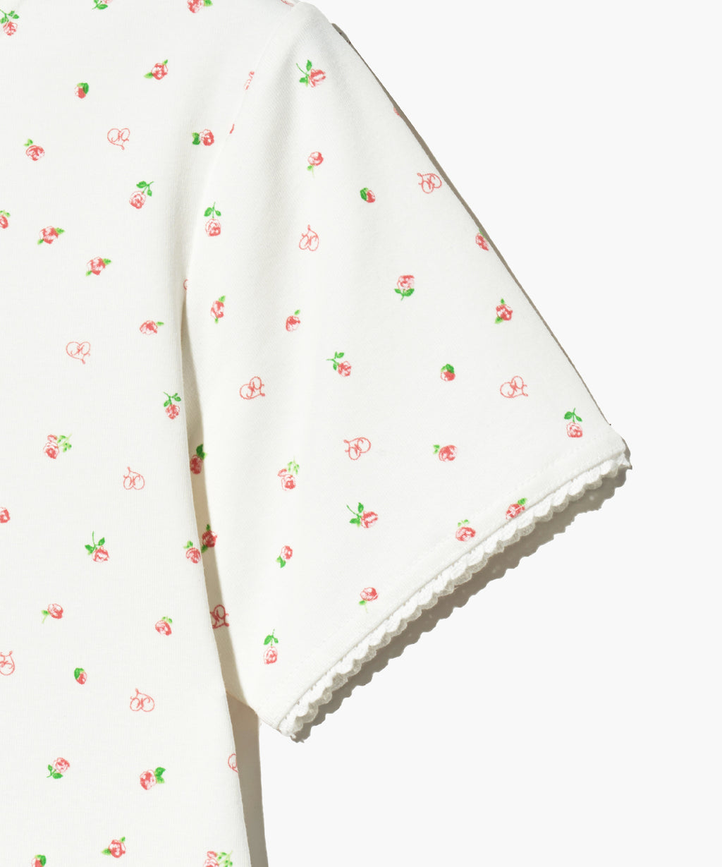 Marithe & Francois Girbaud - Flower Cardigan Tee (White) product image 9 | TRAB K-Fashion Australia