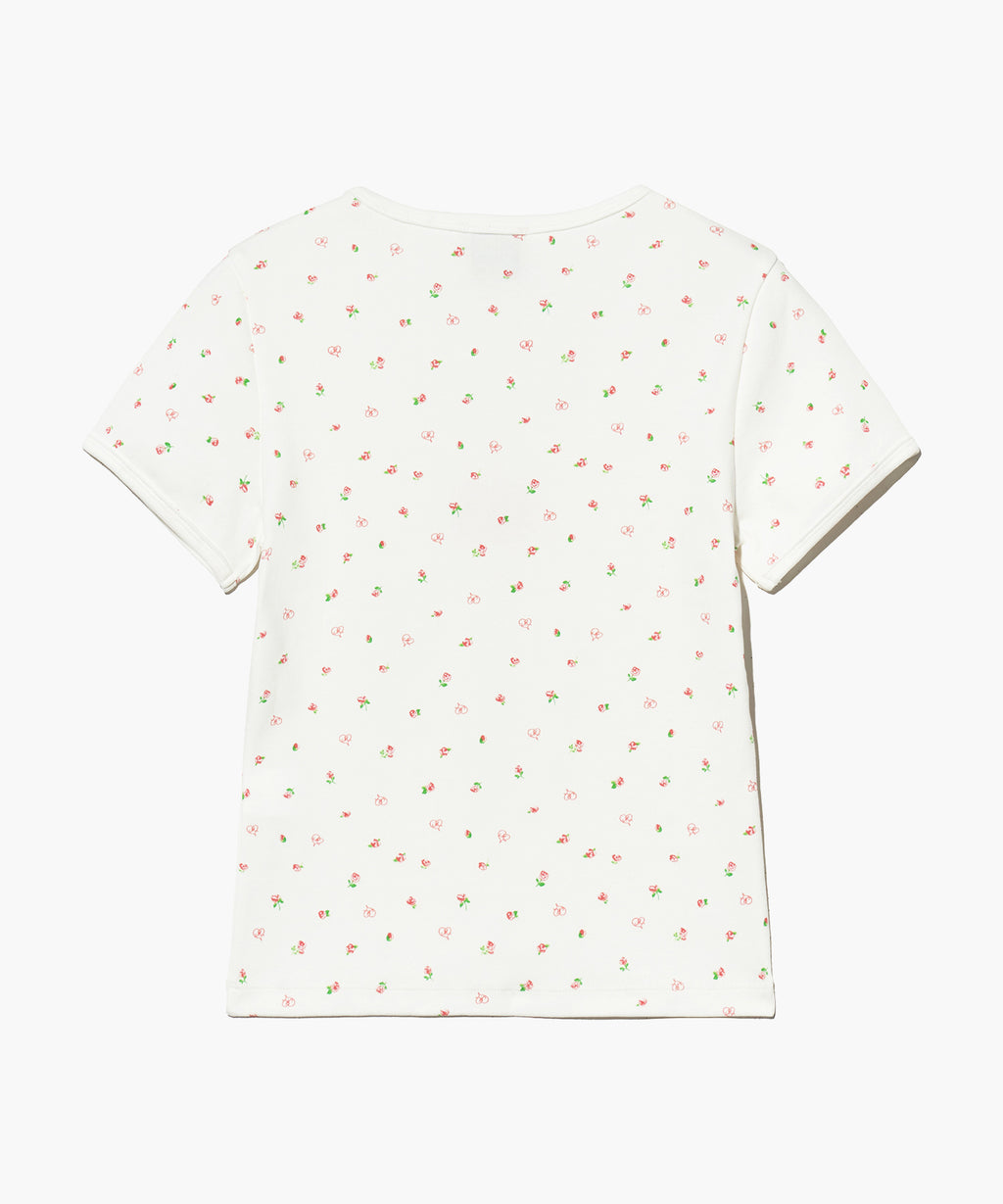 Marithe & Francois Girbaud - Flower Short Sleeve Tee (White) product image 7 | TRAB K-Fashion Australia