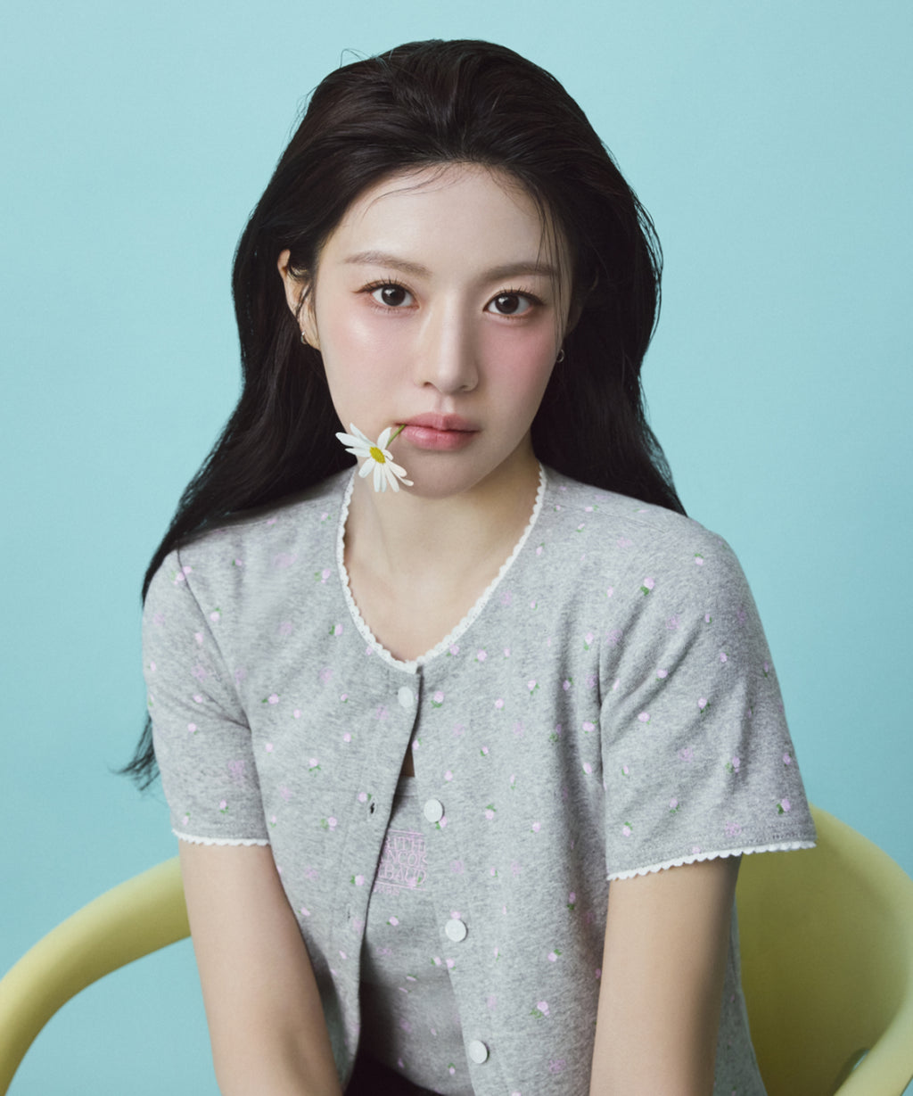 Marithe & Francois Girbaud - Flower Short Sleeve Tee (Melange Gray) product image 3 | TRAB K-Fashion Australia