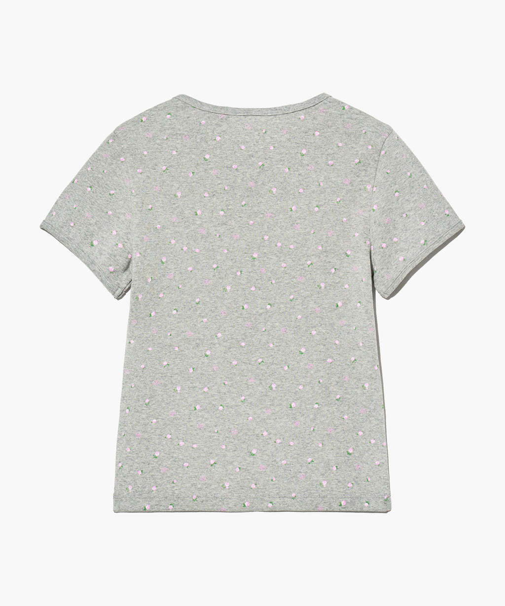 Marithe & Francois Girbaud - Flower Short Sleeve Tee (Melange Gray) product image 10 | TRAB K-Fashion Australia