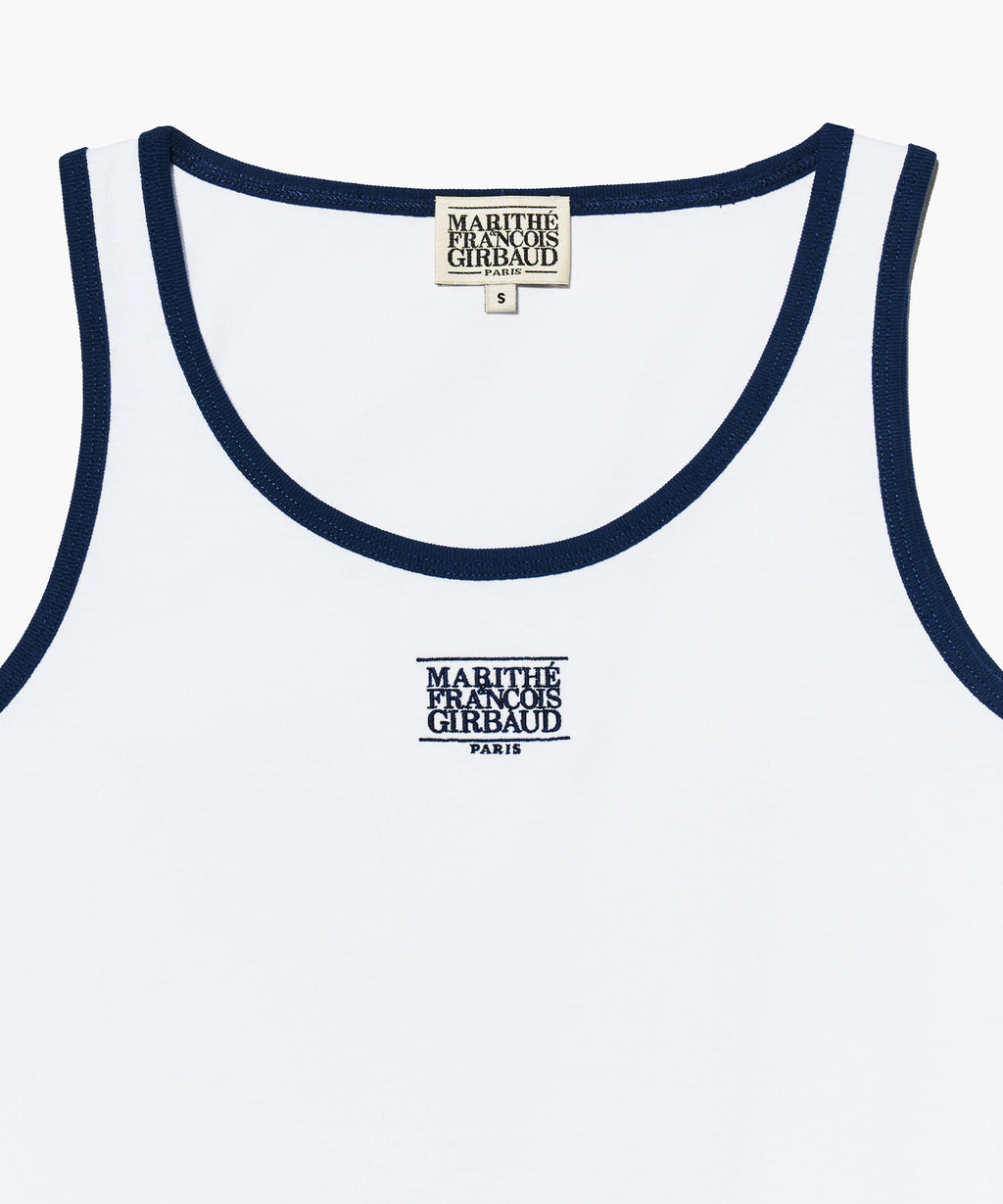 Marithe & Francois Girbaud - Classic Logo Sleeveless (White) product image 3 | TRAB K-Fashion Australia
