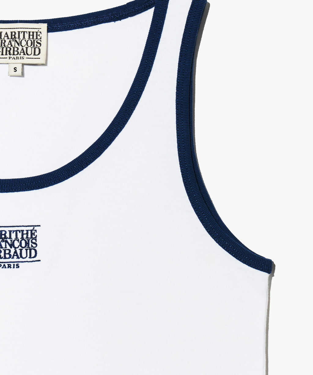 Marithe & Francois Girbaud - Classic Logo Sleeveless (White) product image 4 | TRAB K-Fashion Australia
