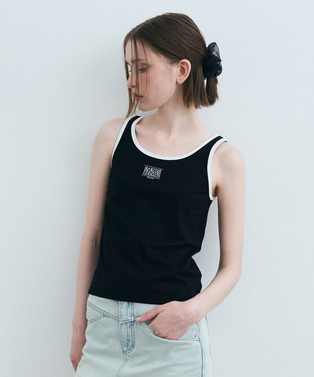 Marithe & Francois Girbaud - Classic Logo Sleeveless (Black) product image 2 | TRAB K-Fashion Australia
