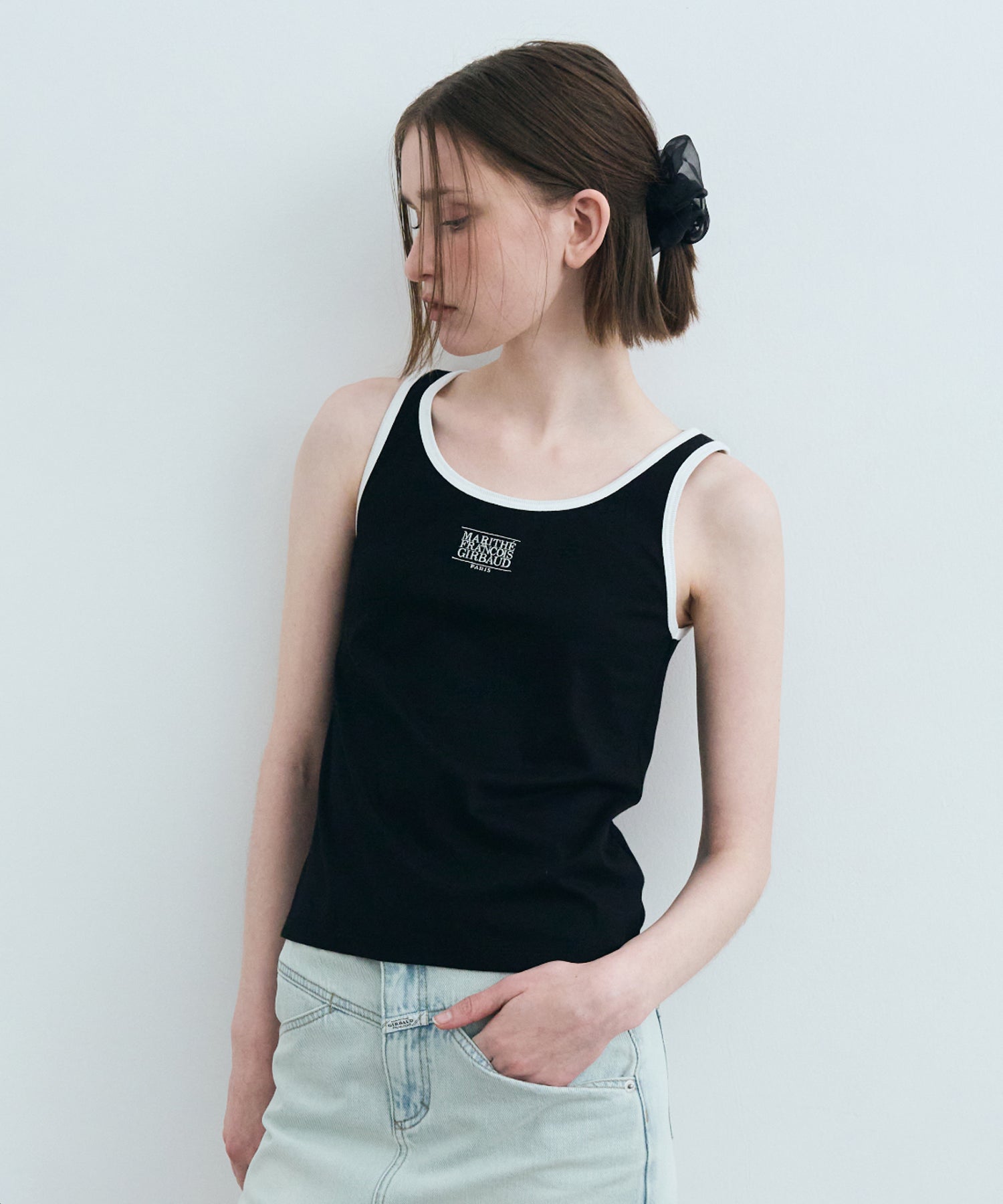 Marithe & Francois Girbaud - Classic Logo Sleeveless (Black) product image 2 | TRAB K-Fashion Australia