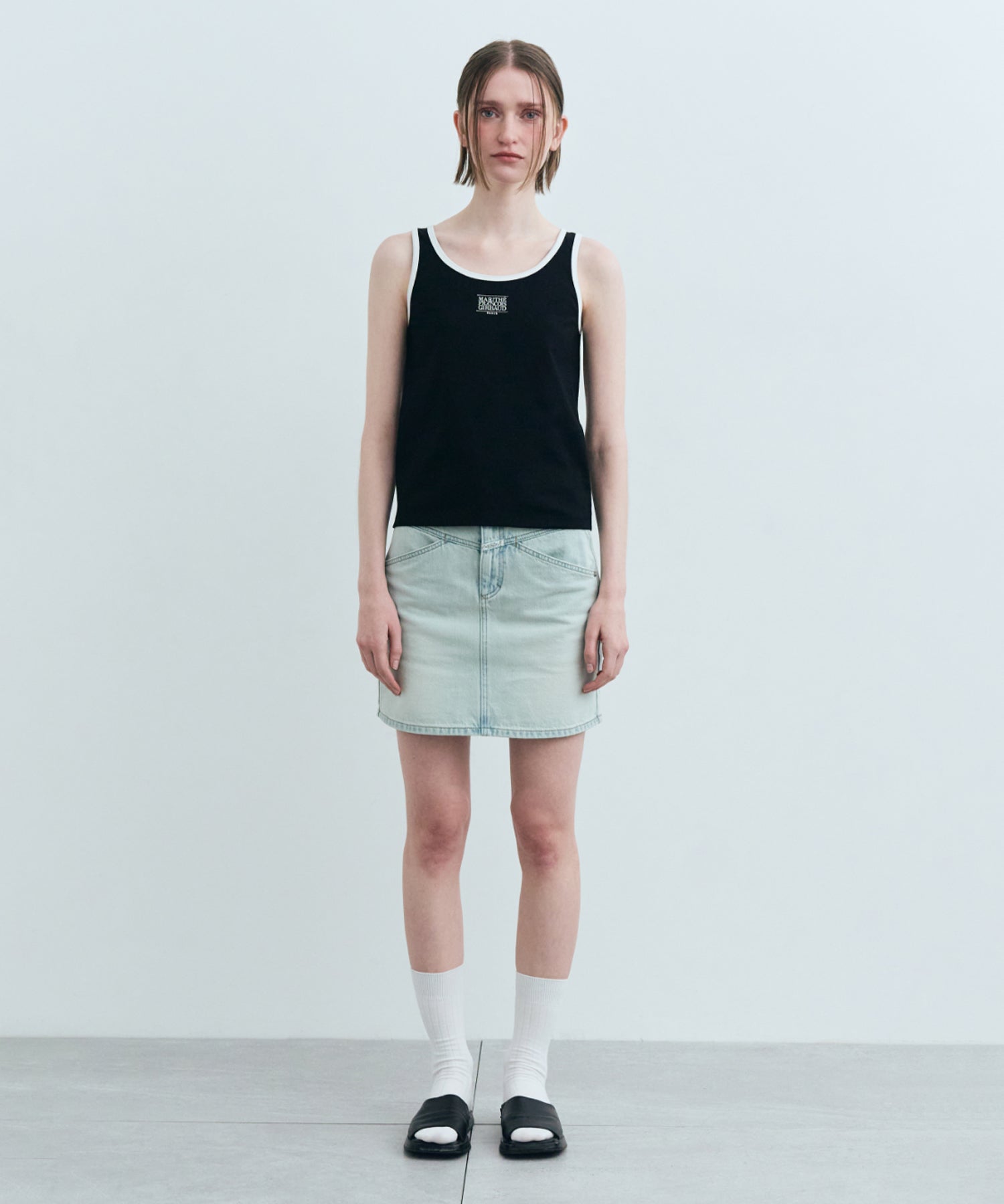 Marithe & Francois Girbaud - Classic Logo Sleeveless (Black) product image 4 | TRAB K-Fashion Australia