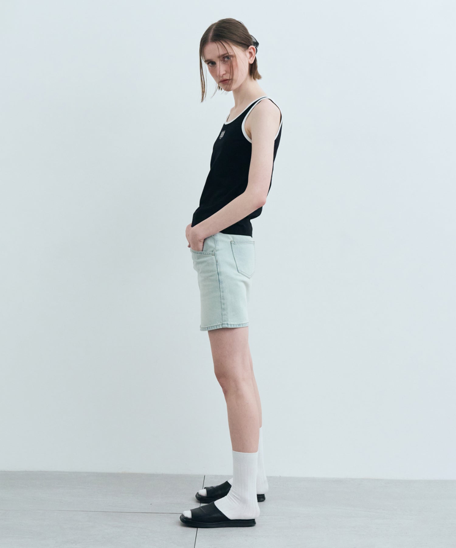 Marithe & Francois Girbaud - Classic Logo Sleeveless (Black) product image 5 | TRAB K-Fashion Australia