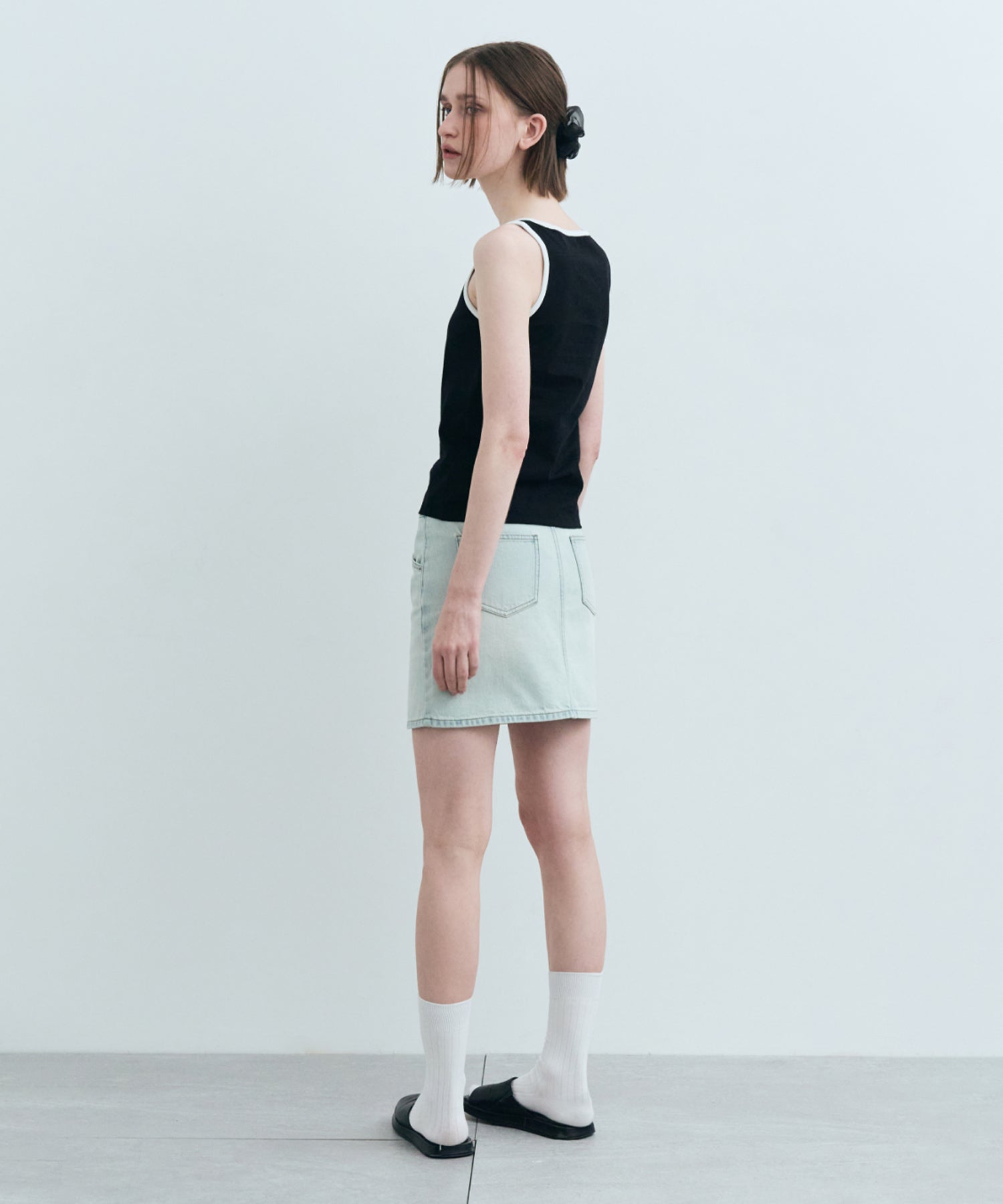 Marithe & Francois Girbaud - Classic Logo Sleeveless (Black) product image 6 | TRAB K-Fashion Australia
