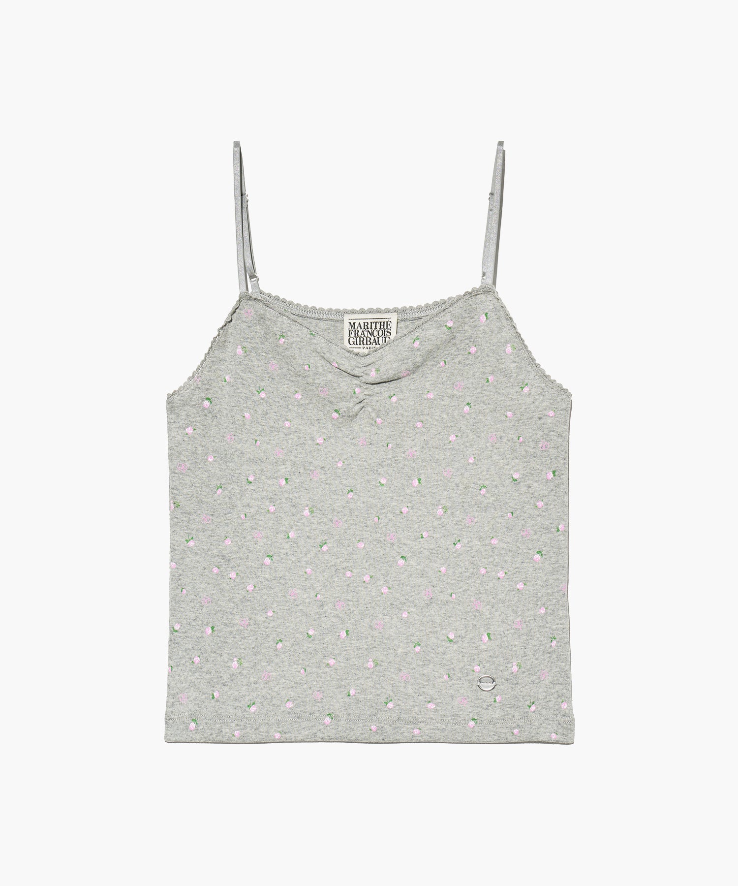 Marithe & Francois Girbaud - Flower Crop Sleeveless Tee (Melange Gray) product image 6 | TRAB K-Fashion Australia