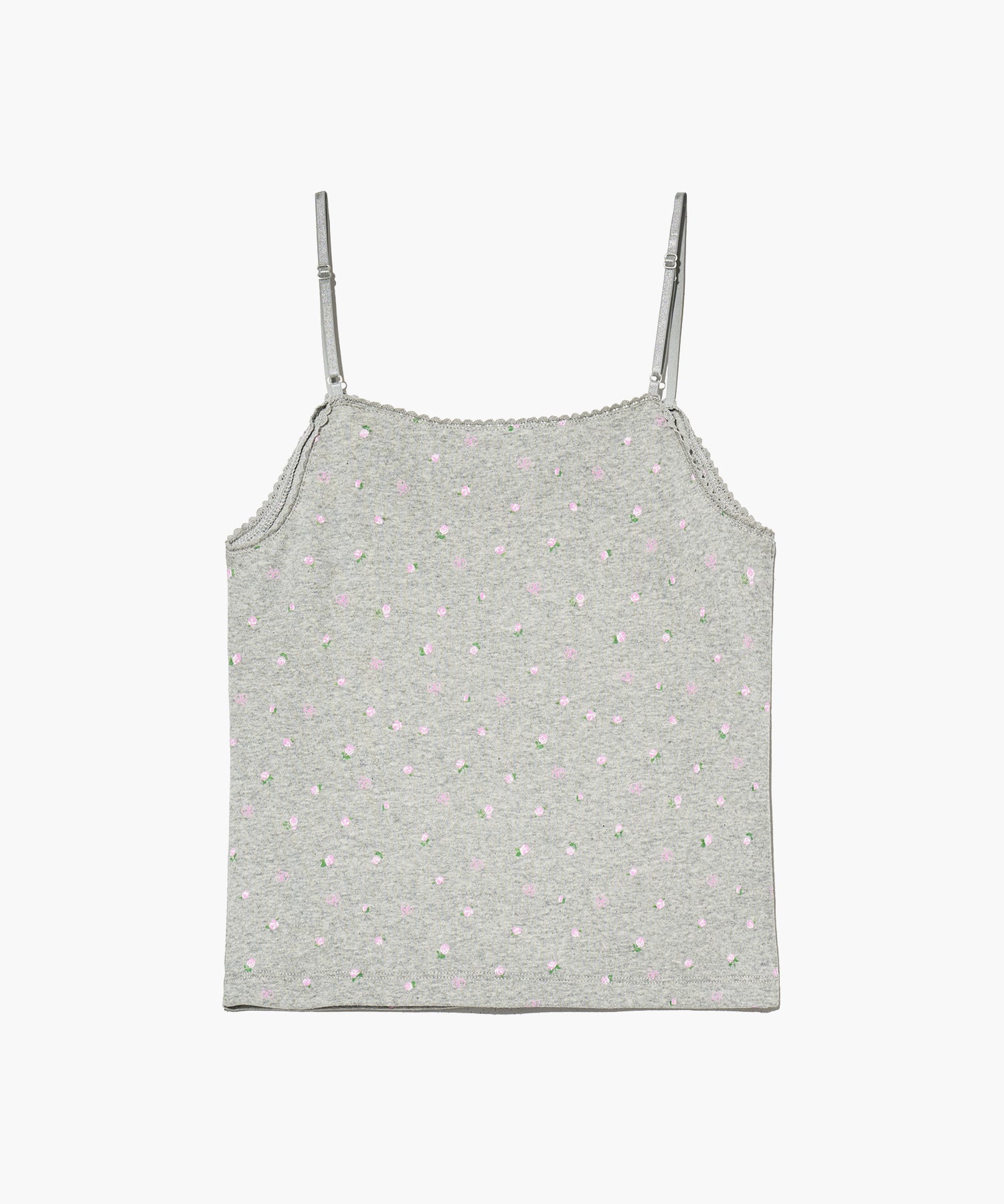 Marithe & Francois Girbaud - Flower Crop Sleeveless Tee (Melange Gray) product image 7 | TRAB K-Fashion Australia