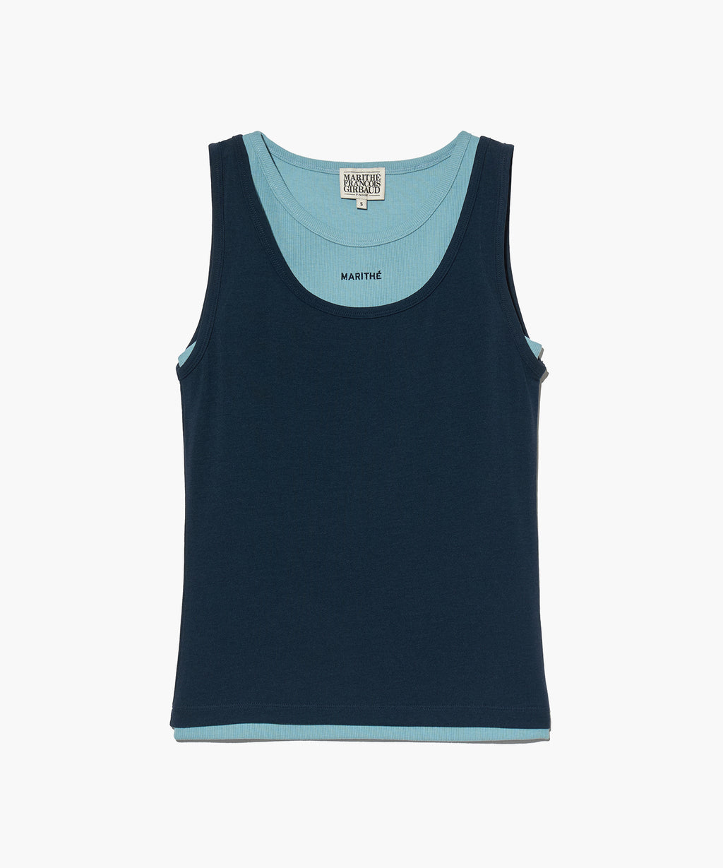 Marithe & Francois Girbaud - Layered Sleeveless (Navy) product image 11 | TRAB K-Fashion Australia
