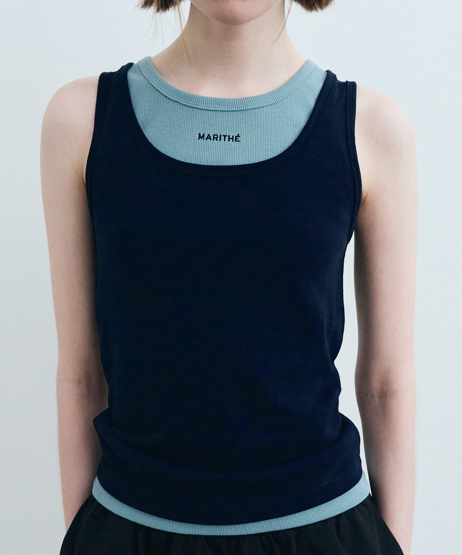 Marithe & Francois Girbaud - Layered Sleeveless (Navy) product image 7 | TRAB K-Fashion Australia