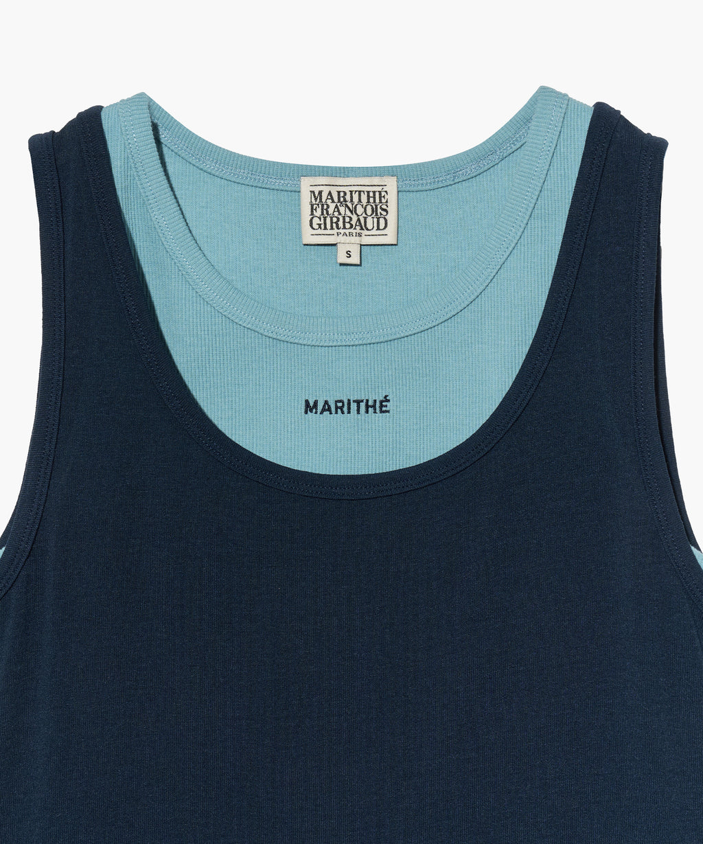 Marithe & Francois Girbaud - Layered Sleeveless (Navy) product image 13 | TRAB K-Fashion Australia