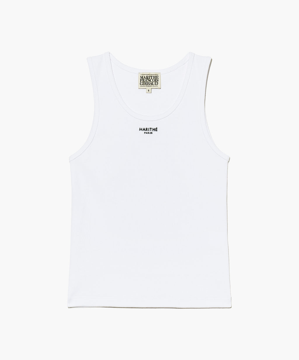 Marithe & Francois Girbaud - U Neck Sleeveless (White) product image 7 | TRAB K-Fashion Australia