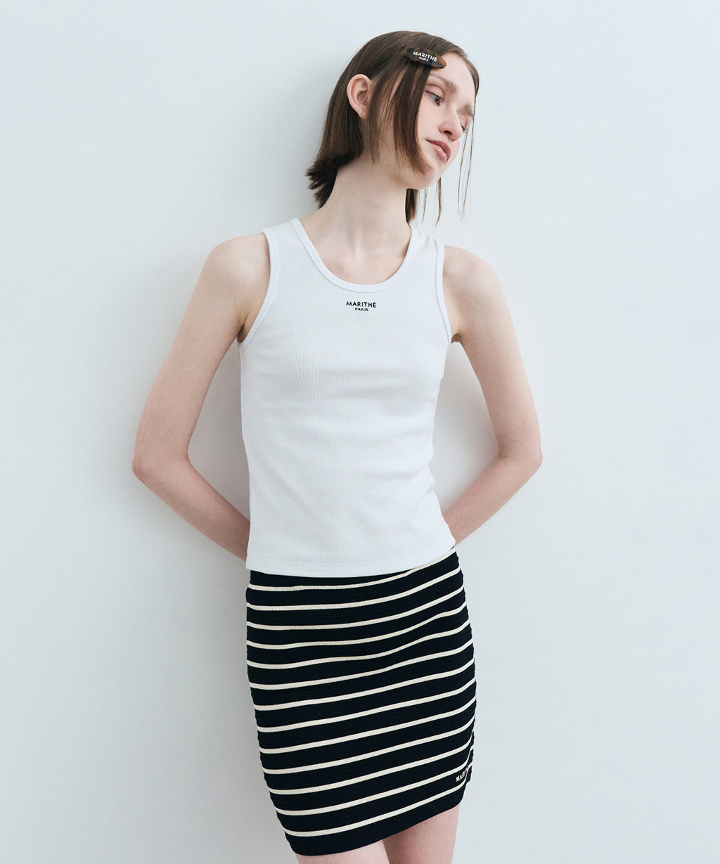 Marithe & Francois Girbaud - U Neck Sleeveless (White) product image 2 | TRAB K-Fashion Australia