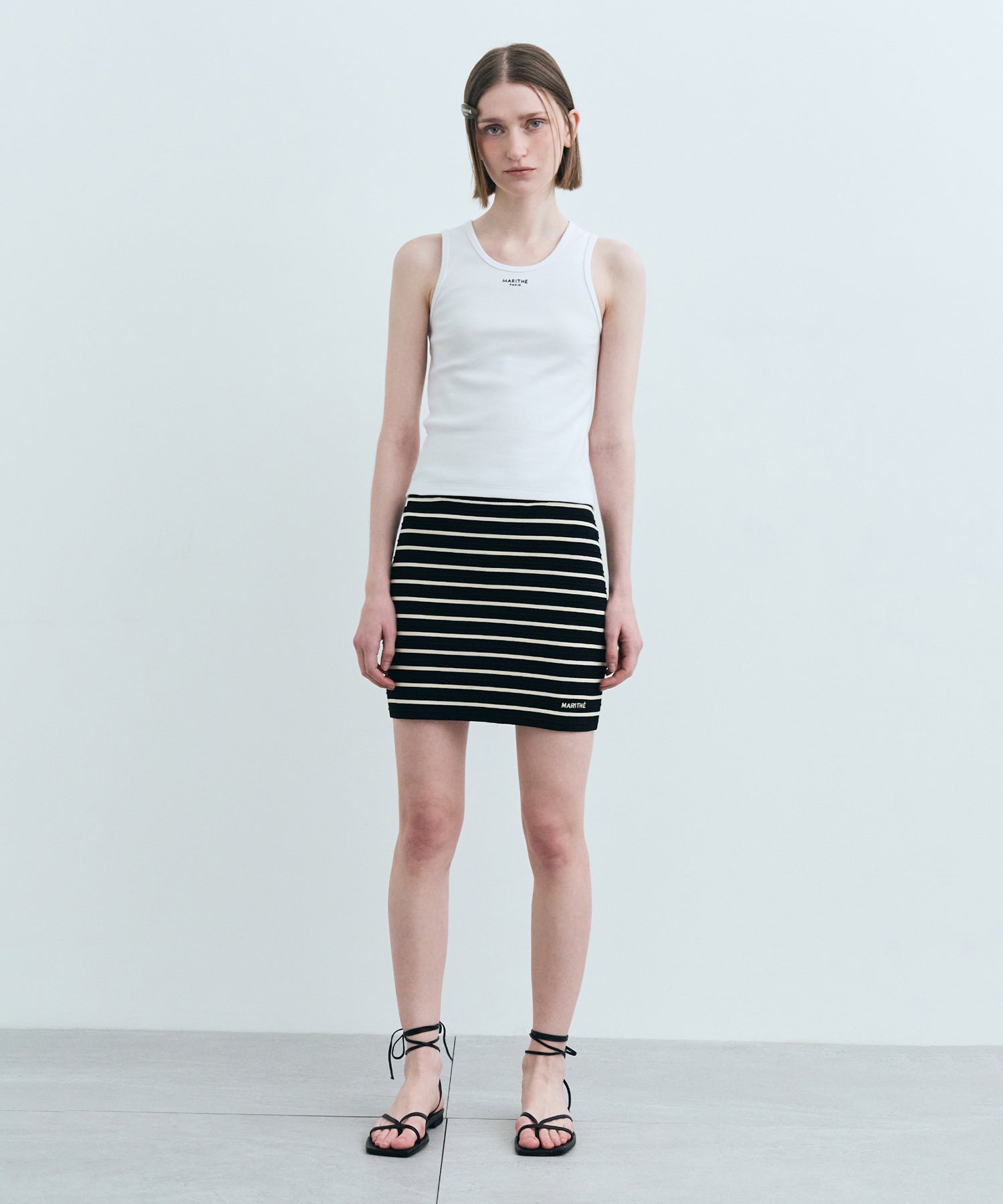 Marithe & Francois Girbaud - U Neck Sleeveless (White) product image 4 | TRAB K-Fashion Australia