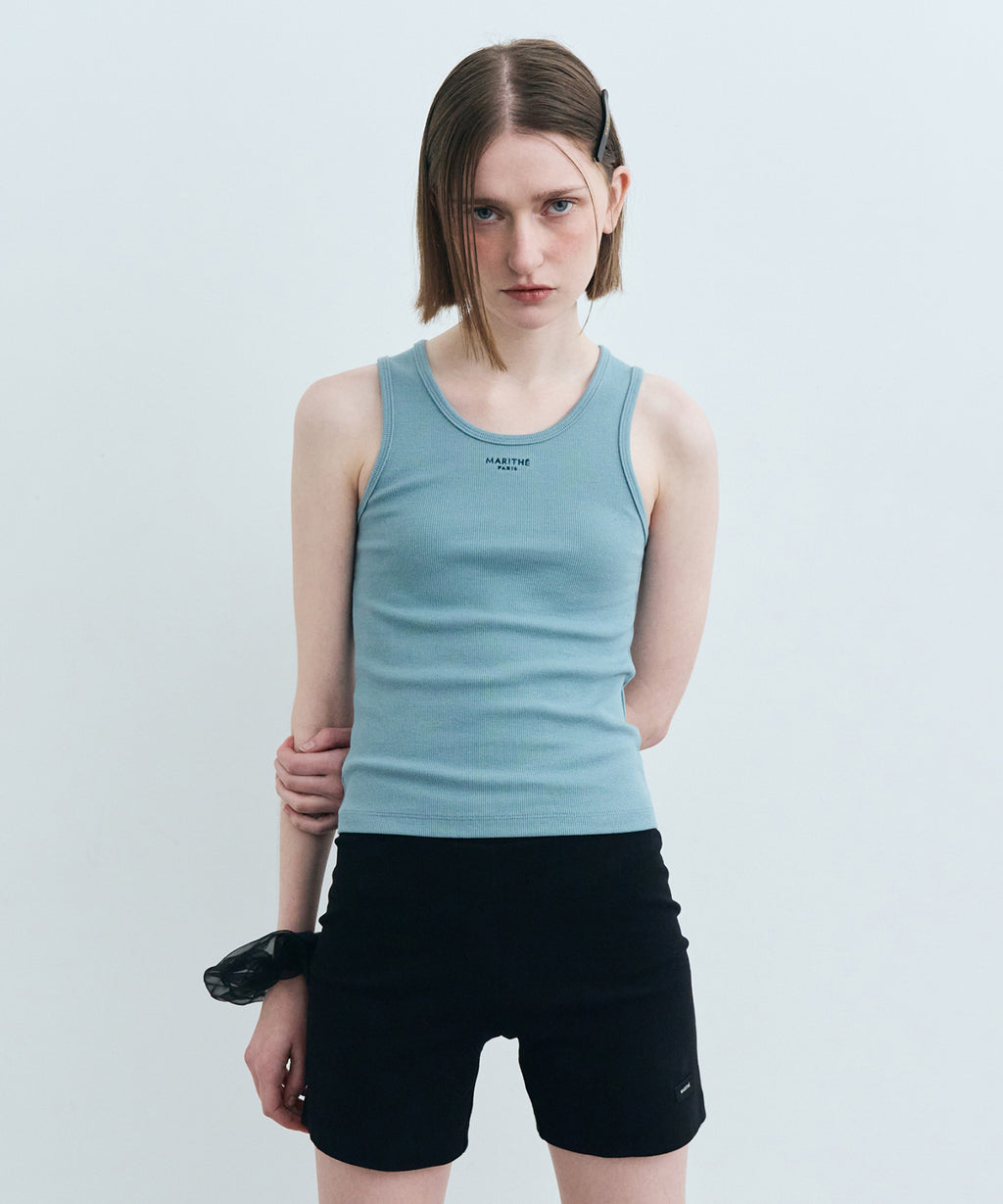 Marithe & Francois Girbaud - U Neck Sleeveless (Stone Blue) product image 1 | TRAB K-Fashion Australia