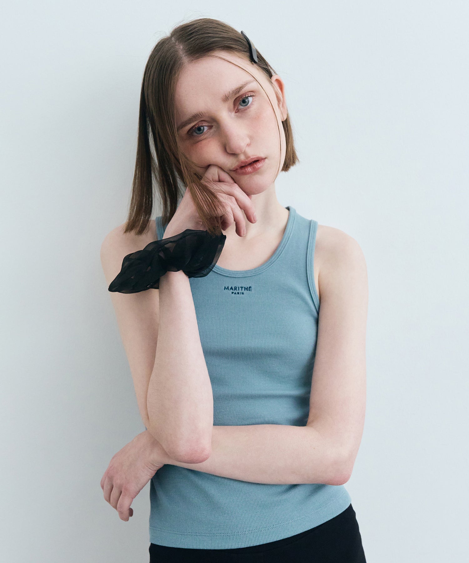 Marithe & Francois Girbaud - U Neck Sleeveless (Stone Blue) product image 2 | TRAB K-Fashion Australia